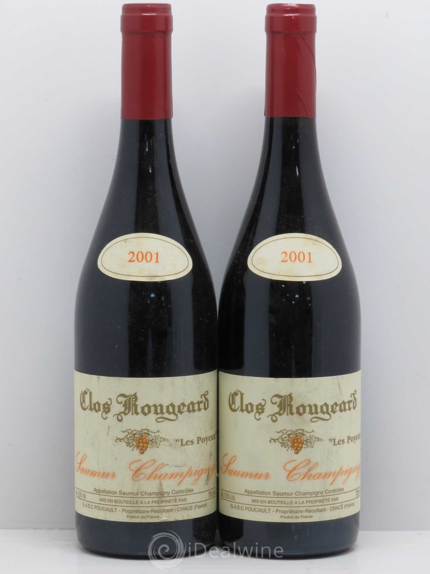 Saumur-Champigny Les Poyeux Clos Rougeard 2001 - Lot de 2 bouteilles - 0