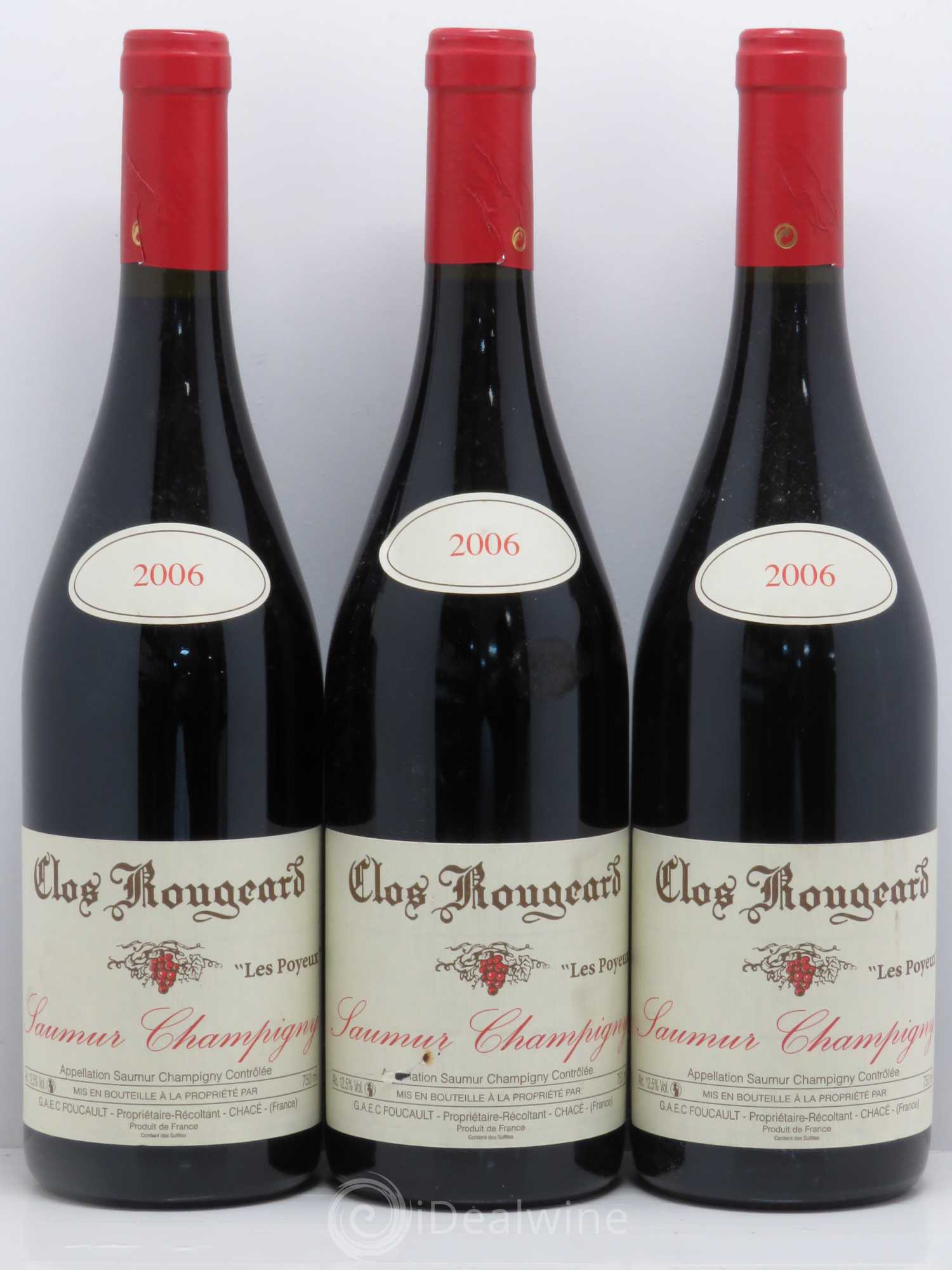 Saumur-Champigny Les Poyeux Clos Rougeard 2006 - Lot de 3 bouteilles - 0