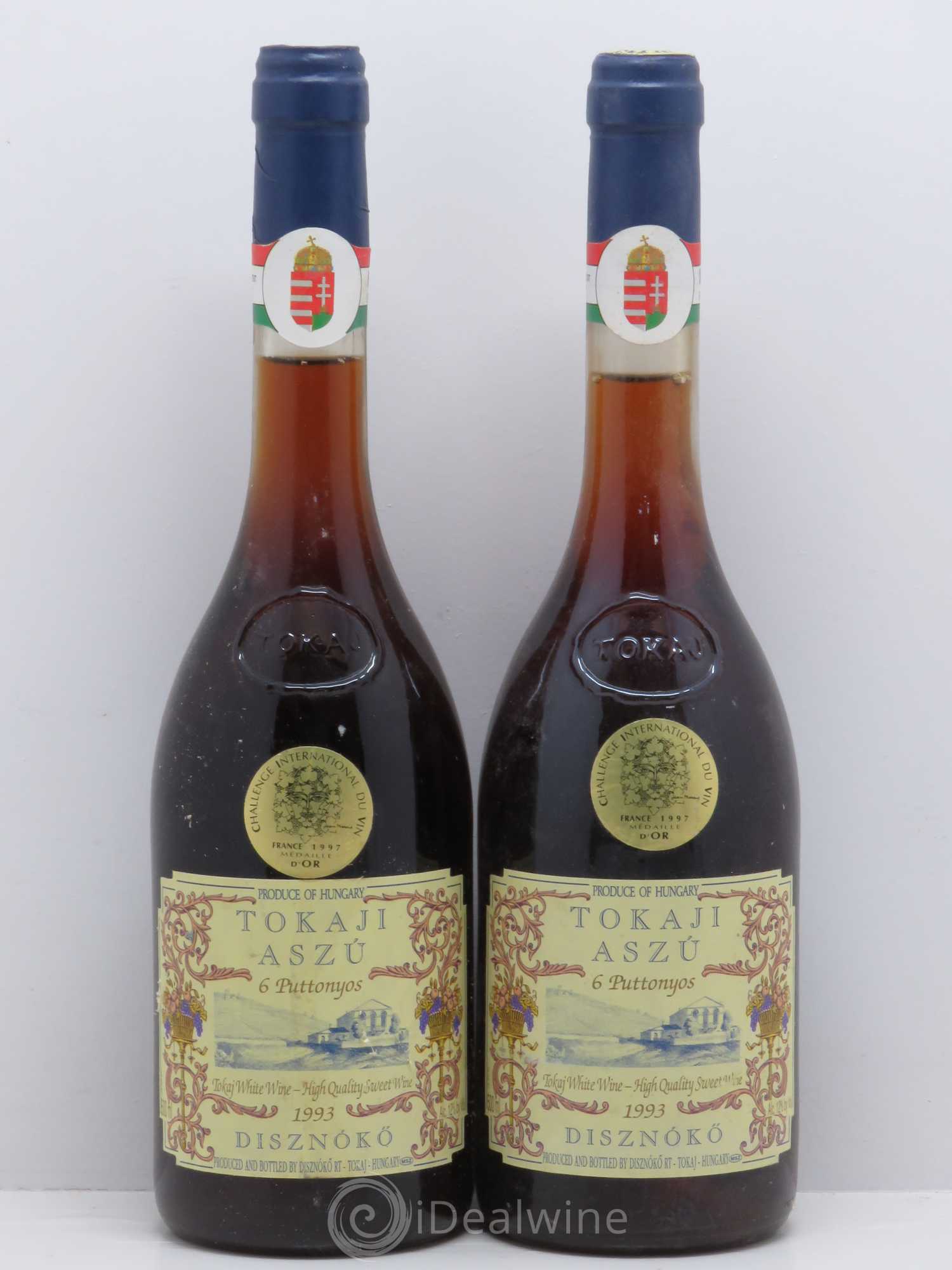 Tokaji Disnoko Tokaji 6 Puttonyos (50cl) 1993 - Lotto di 2 bottiglie - 0