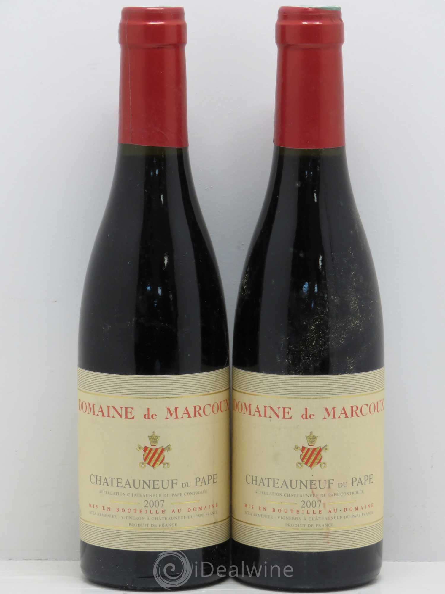 Châteauneuf-du-Pape Marcoux (Domaine de) 2007 - Lot de 5 demi bouteilles - 2