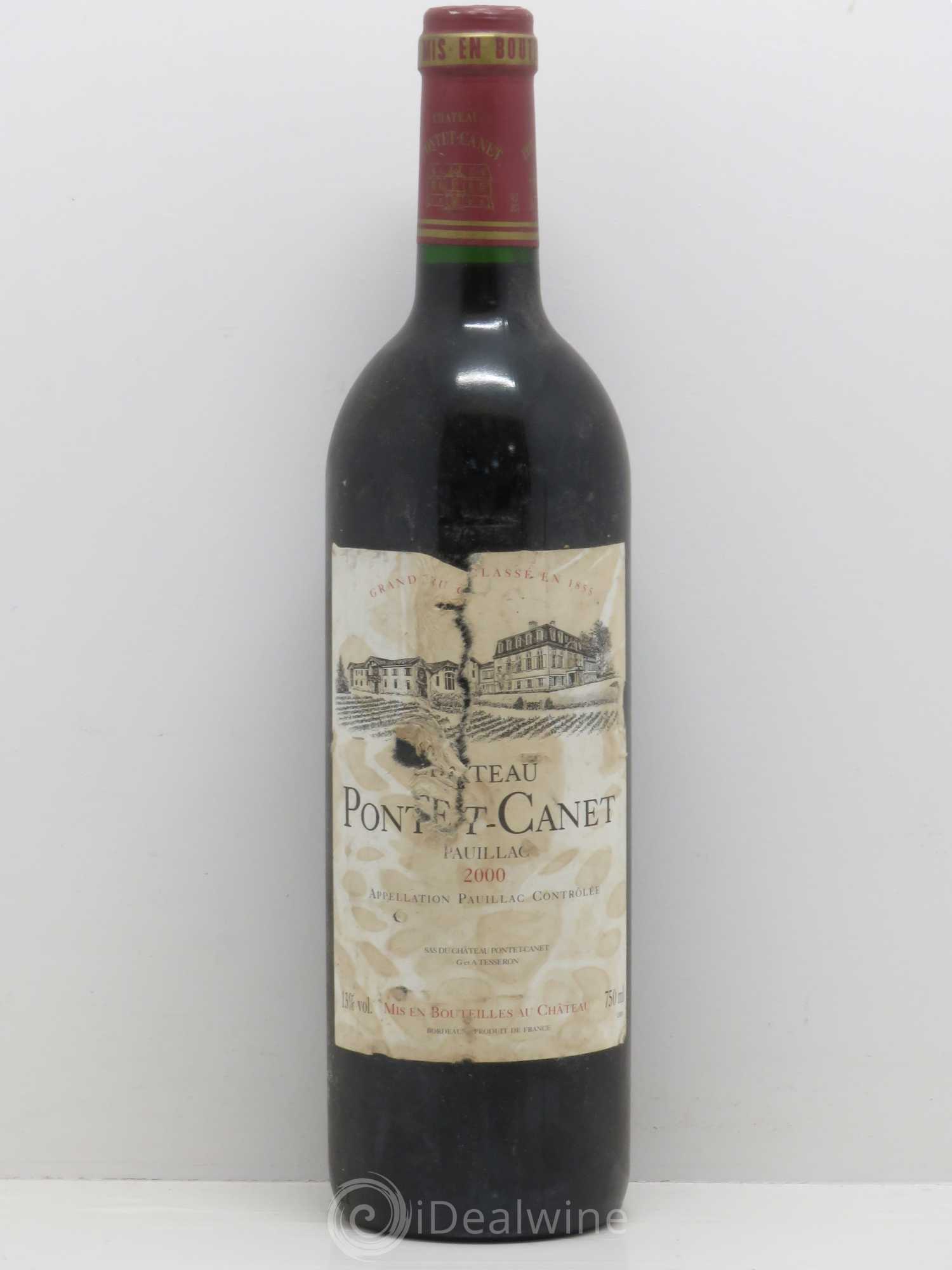 Château Pontet Canet 5ème Grand Cru Classé 2000 - Lot de 1 bouteille - 0