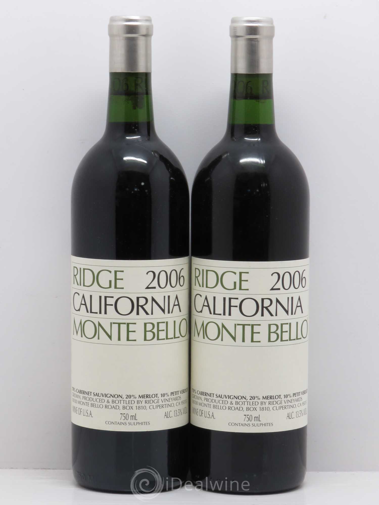 USA Montebello Ridge 2006 - Lot de 2 bouteilles - 0
