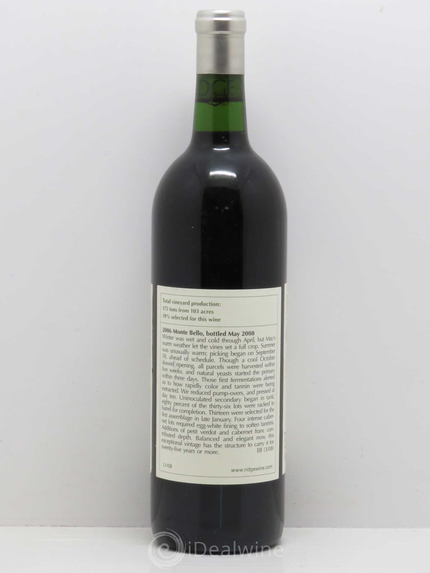 USA Montebello Ridge 2006 - Posten von 1 Flasche - 1