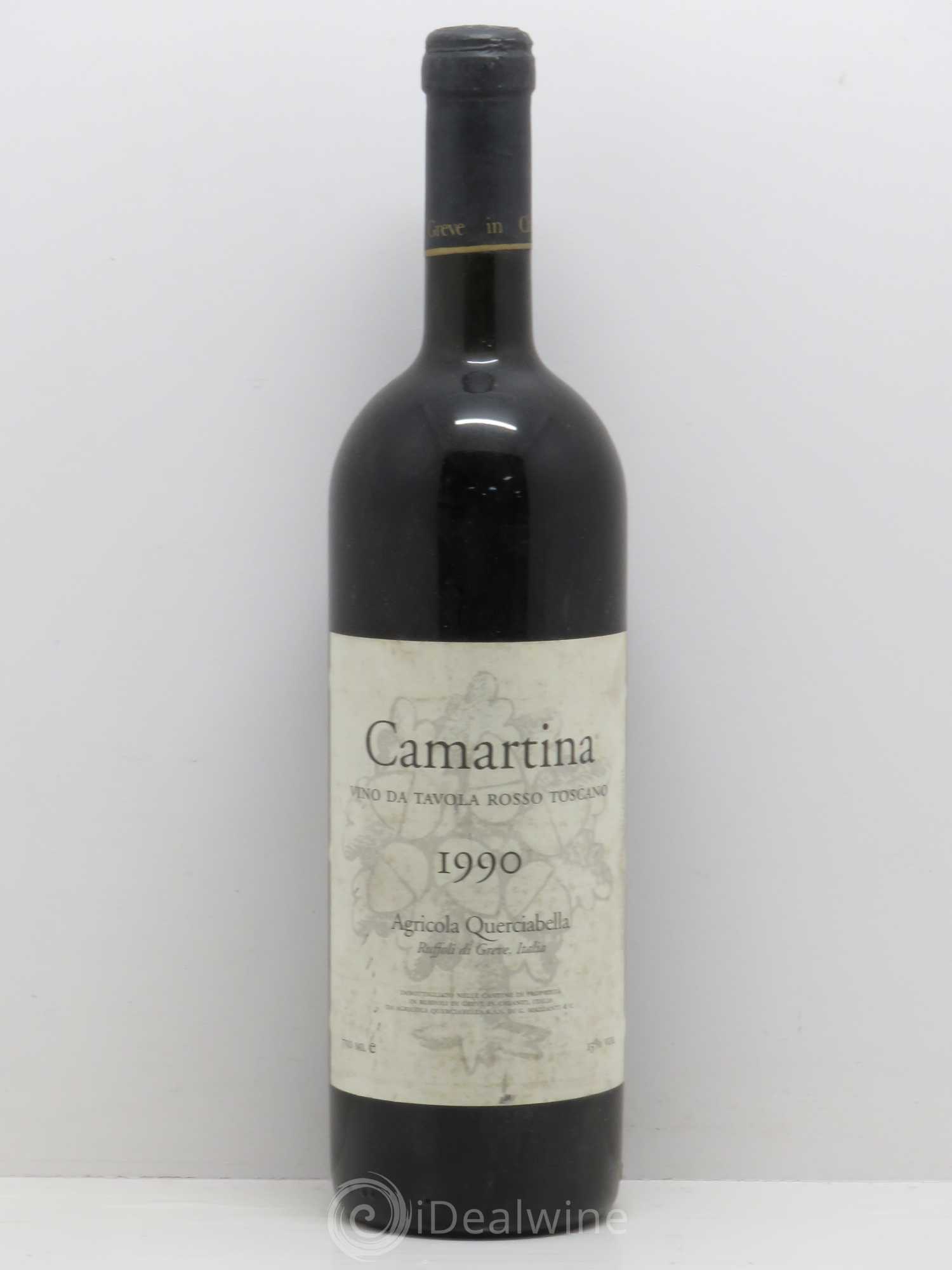 Toscana IGT Querciabella Camartina Sebastiano Castiglioni 1990 - Lot de 1 bouteille - 0