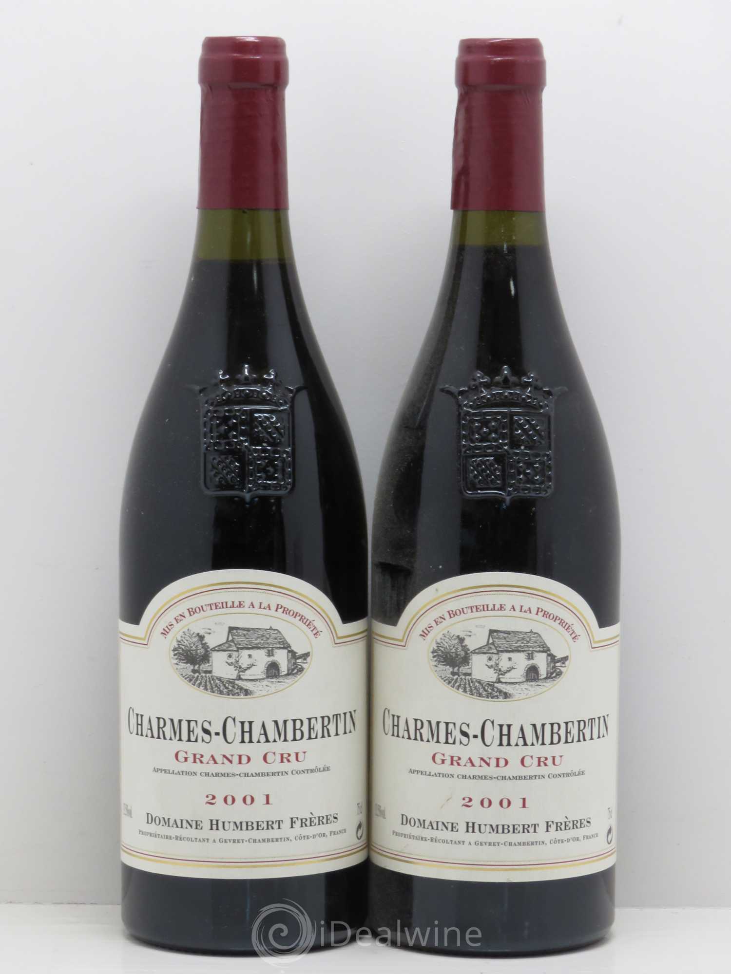 Charmes-Chambertin Grand Cru Humbert 2001 - Lot de 2 bouteilles - 0