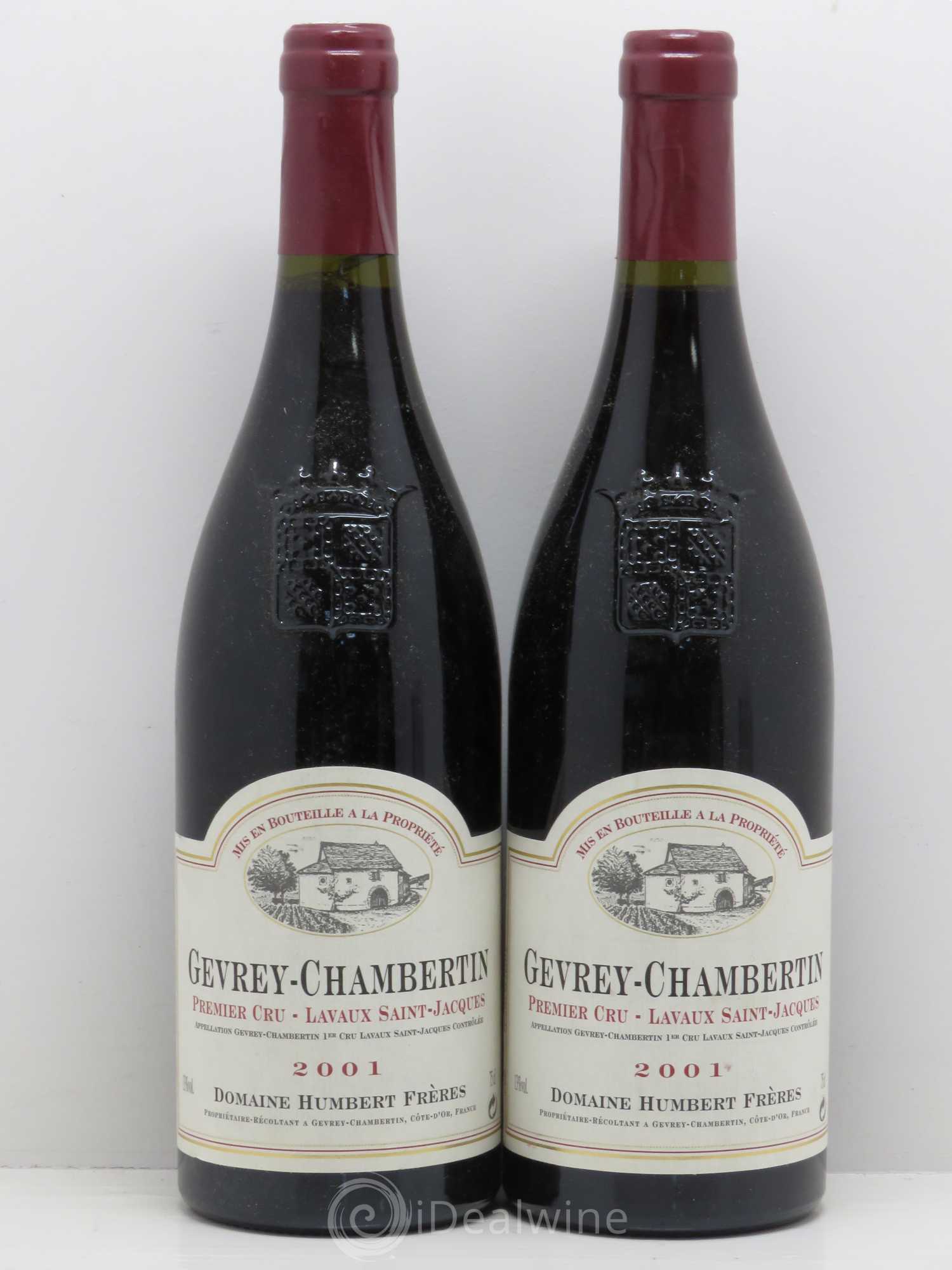 Gevrey-Chambertin 1er Cru Lavaux St Jacques - Humbert 2001 - Posten von 2 Flaschen - 0