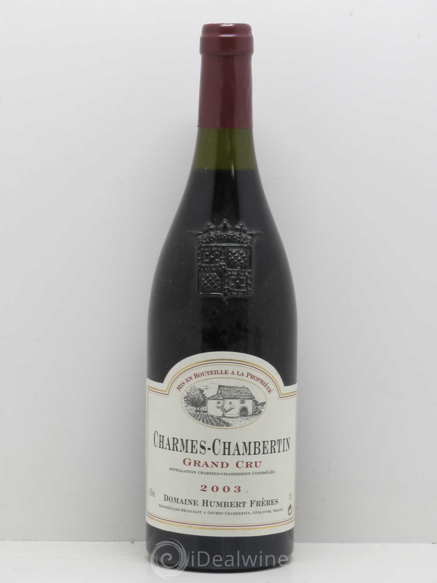 Charmes-Chambertin Grand Cru Humbert 2003 - Lot de 1 bouteille - 0