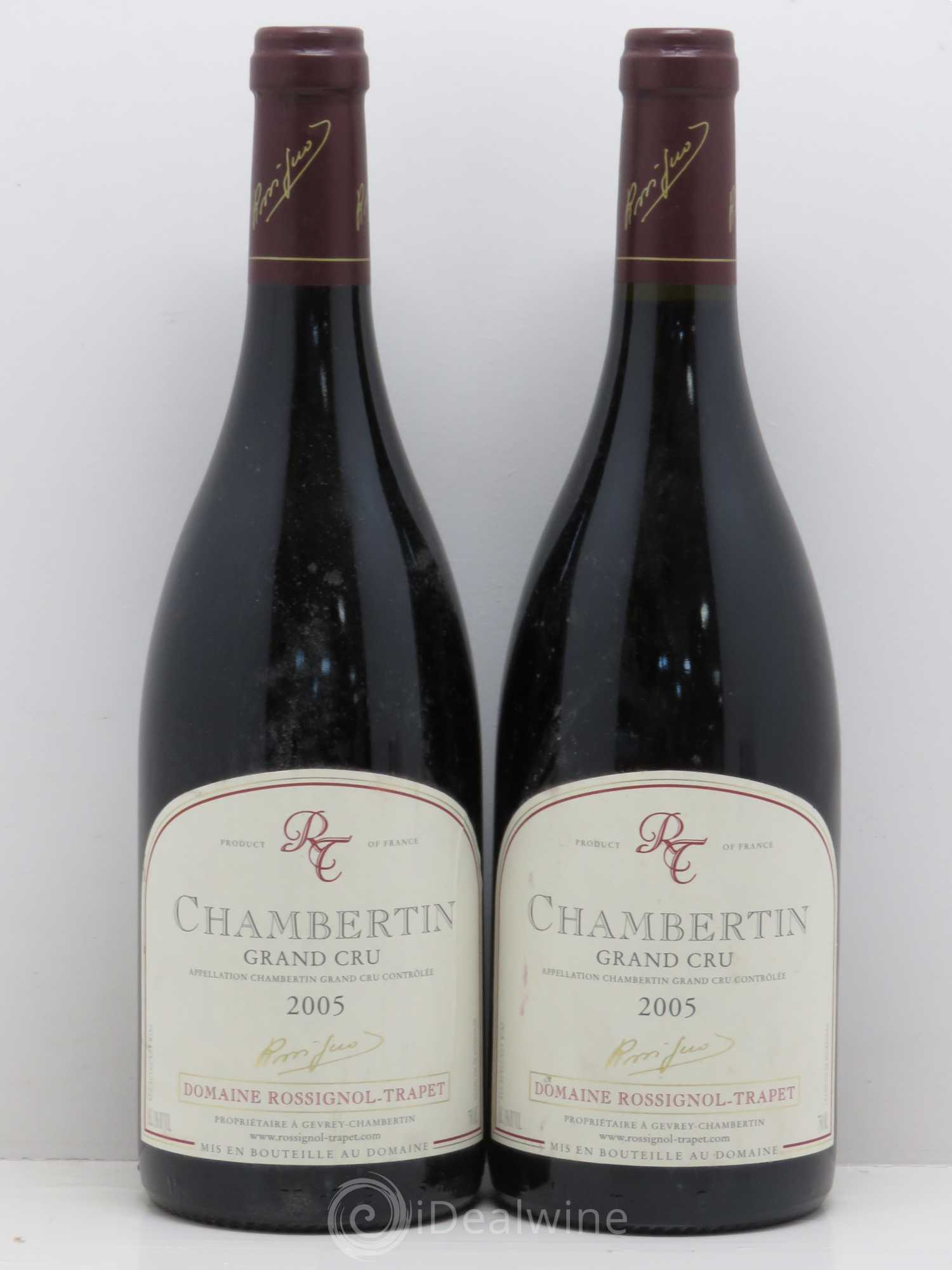 Chambertin Grand Cru Rossignol-Trapet (Domaine) 2005 - Lot de 2 bouteilles - 0