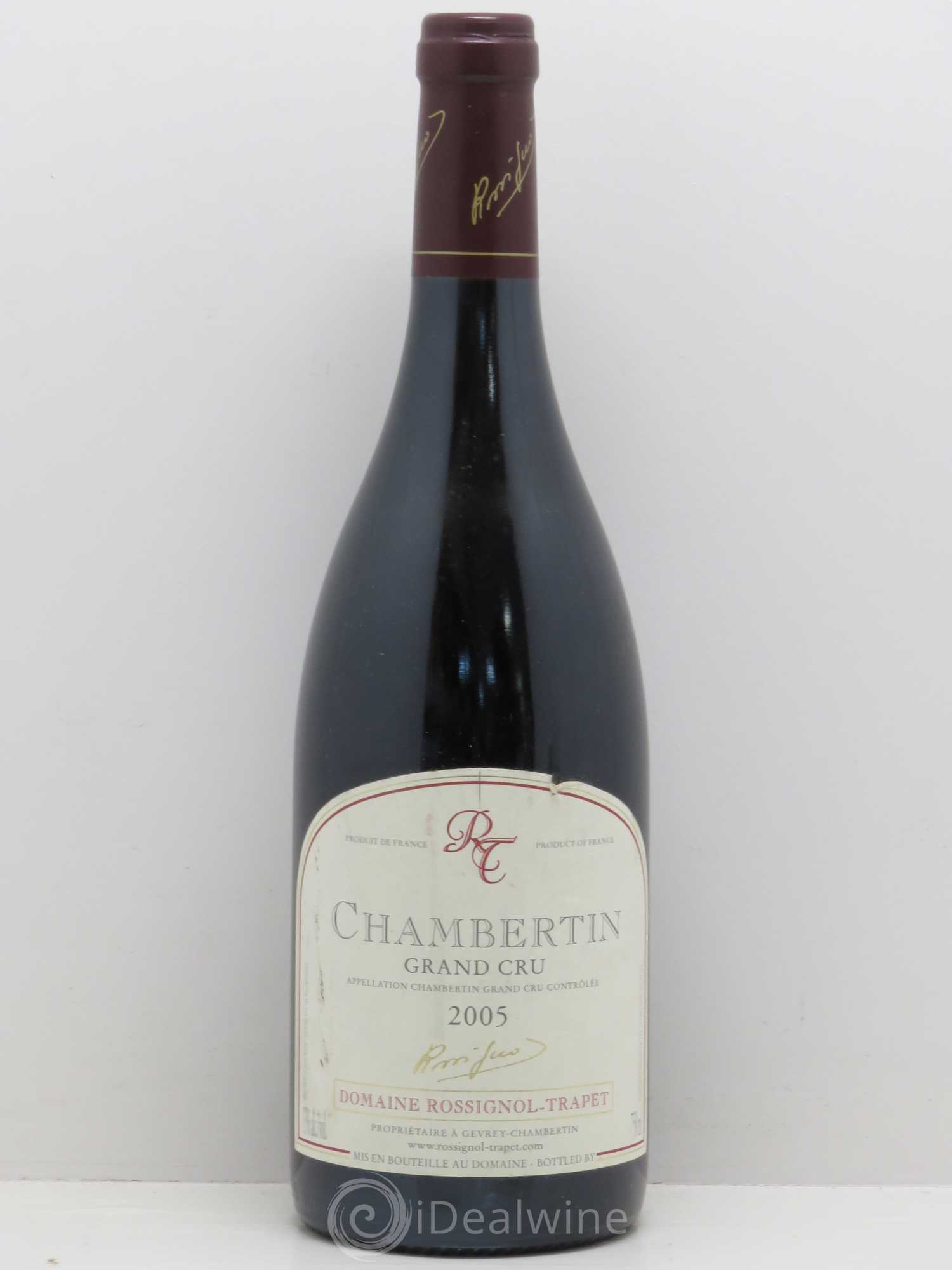 Chambertin Grand Cru Rossignol-Trapet (Domaine) 2005 - Lot de 1 bouteille - 0