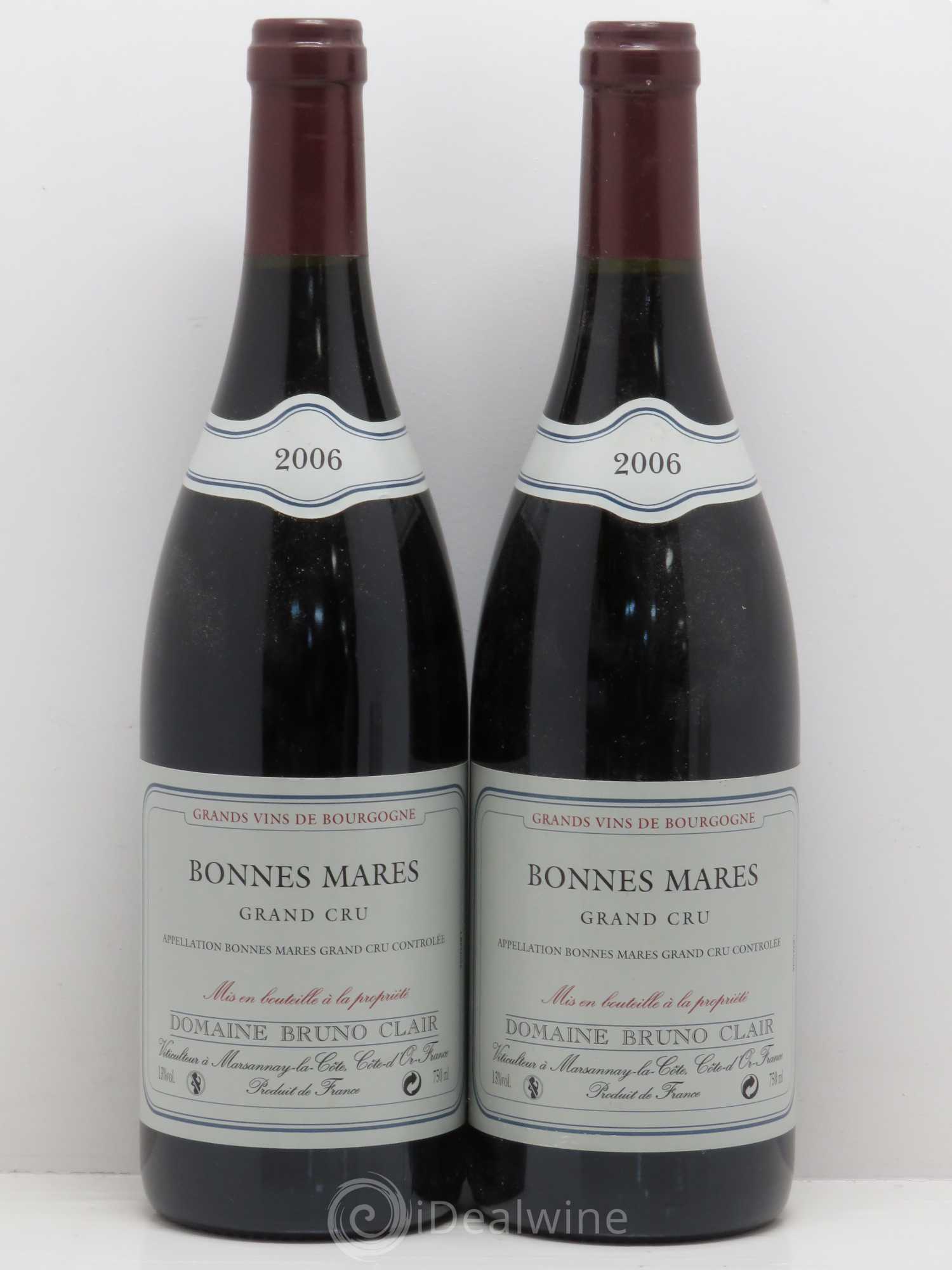 Bonnes-Mares Grand Cru Bruno Clair (Domaine) 2006 - Lot de 2 bouteilles - 0