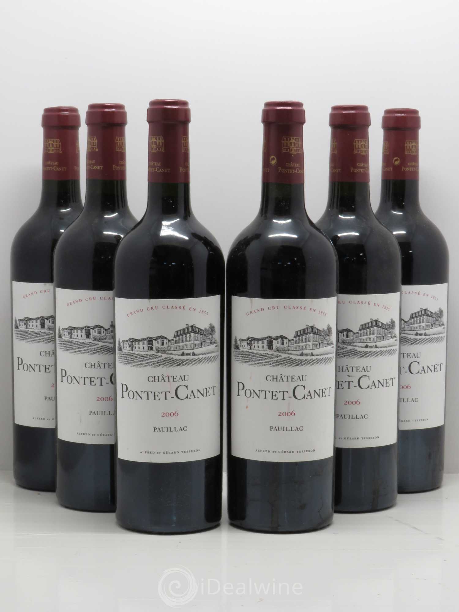 Château Pontet Canet 5ème Grand Cru Classé 2006 - Lot de 6 bouteilles - 0