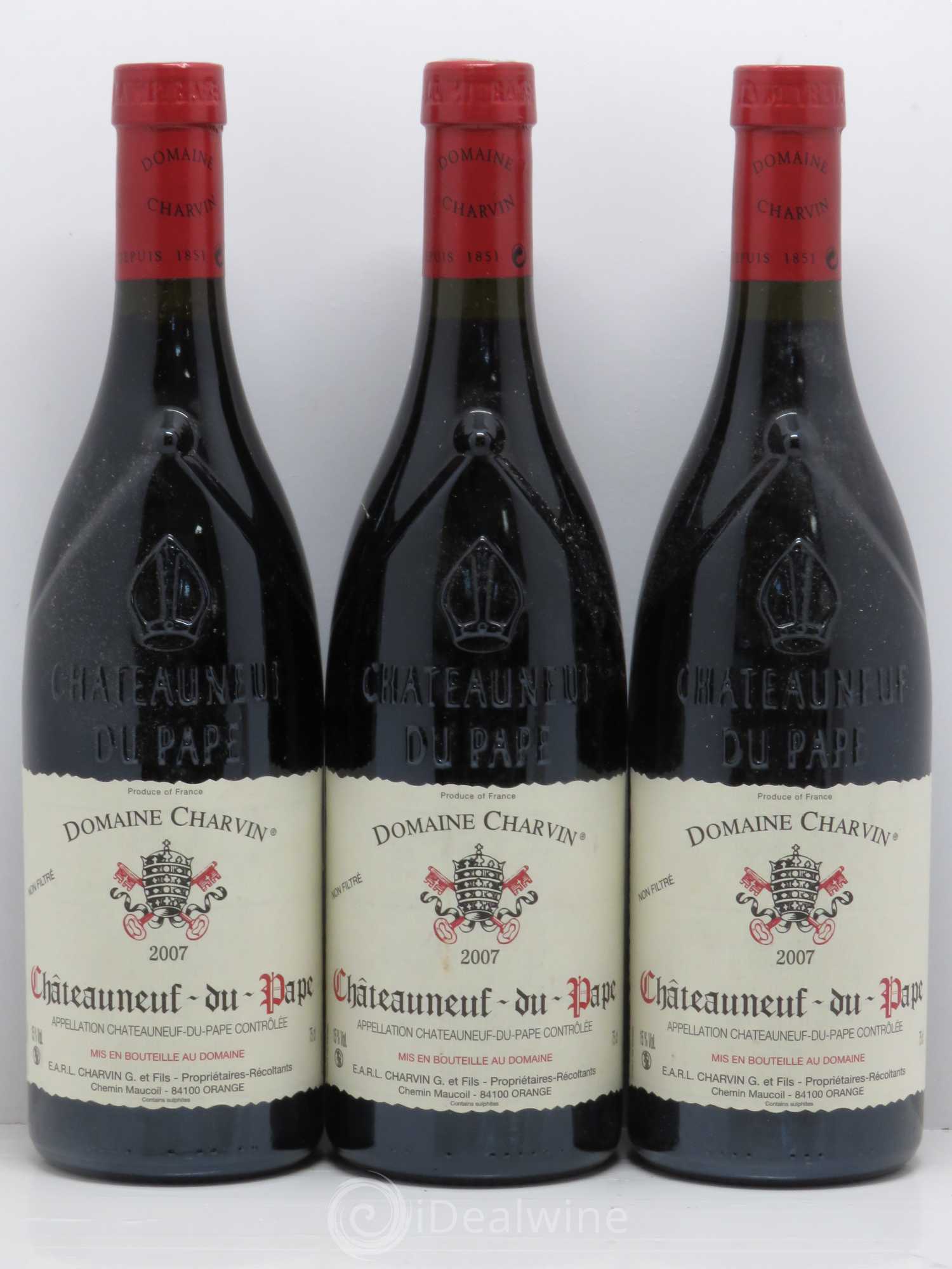 Châteauneuf-du-Pape Charvin (Domaine) 2007 - Lot de 6 bouteilles - 1