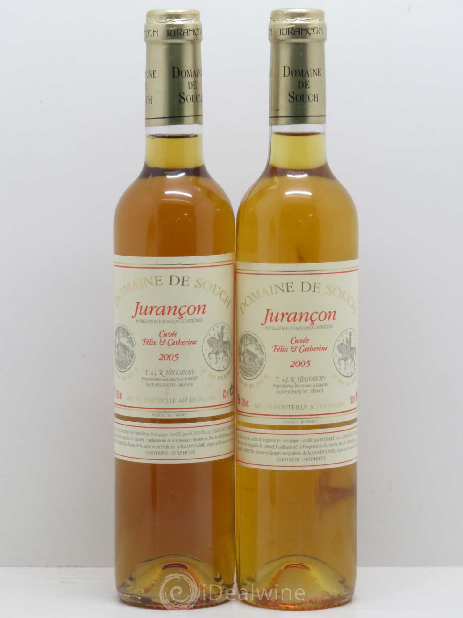 Jurançon sec Souch (Domaine de) 2005 - Posten von 2 Flaschen - 0
