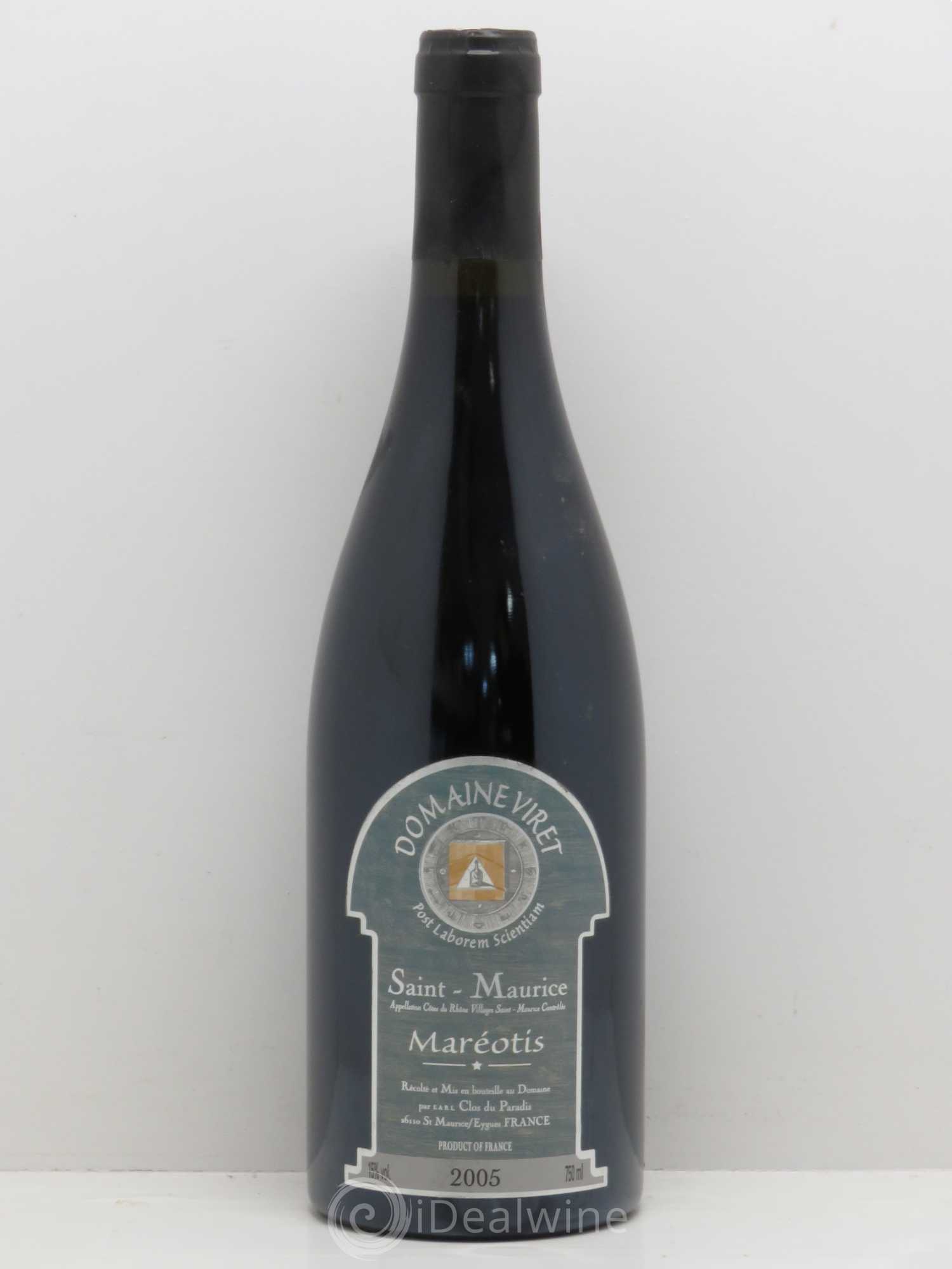 Côtes-du-Rhône Domaine Viret Côtes du Rhône villages Saint Maurice Mareotis 2005 - Posten von 1 Flasche - 0