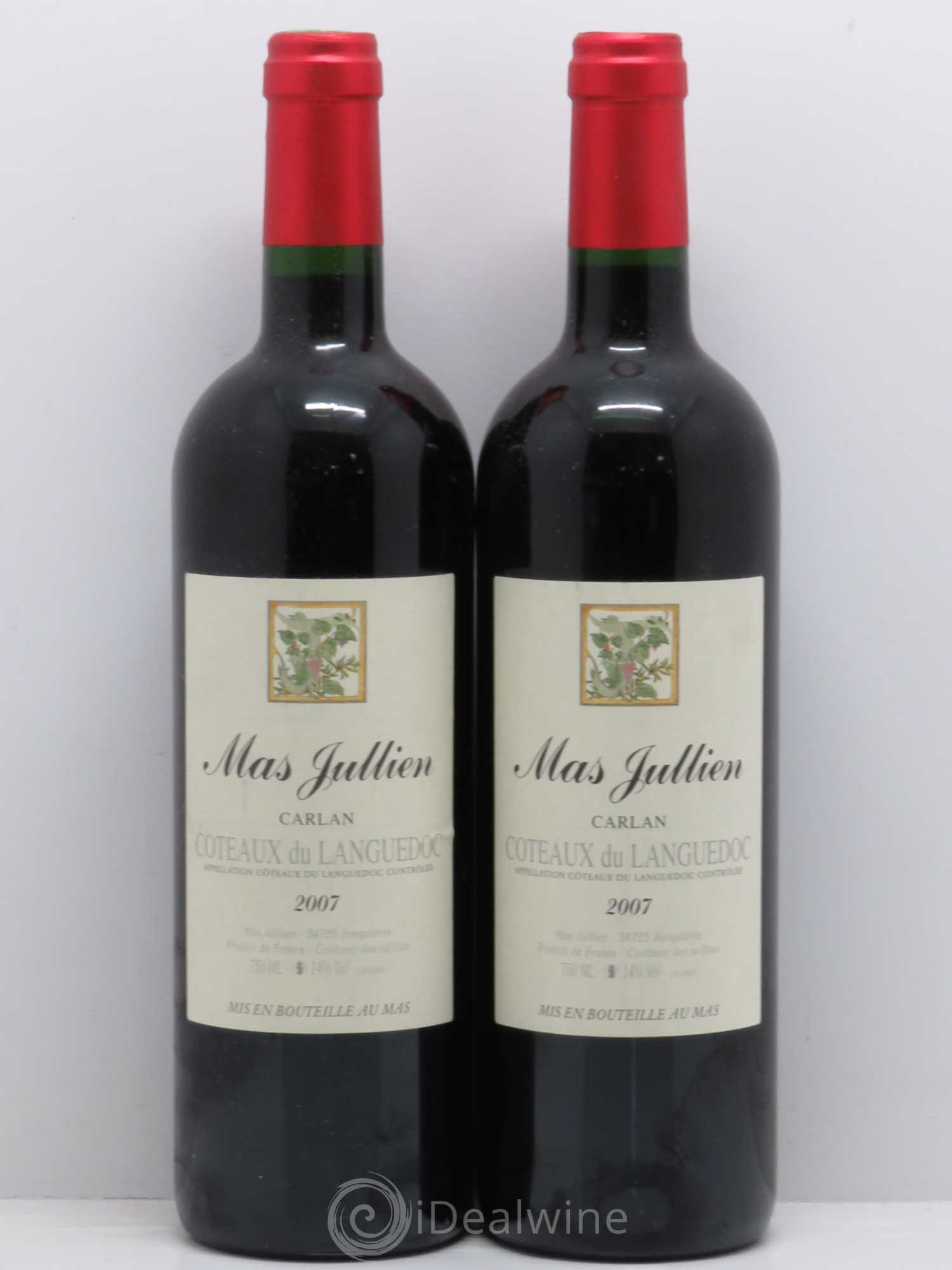 Terrasses du Larzac Mas Jullien Carlan Olivier Jullien 2007 - Lot de 5 bouteilles - 2