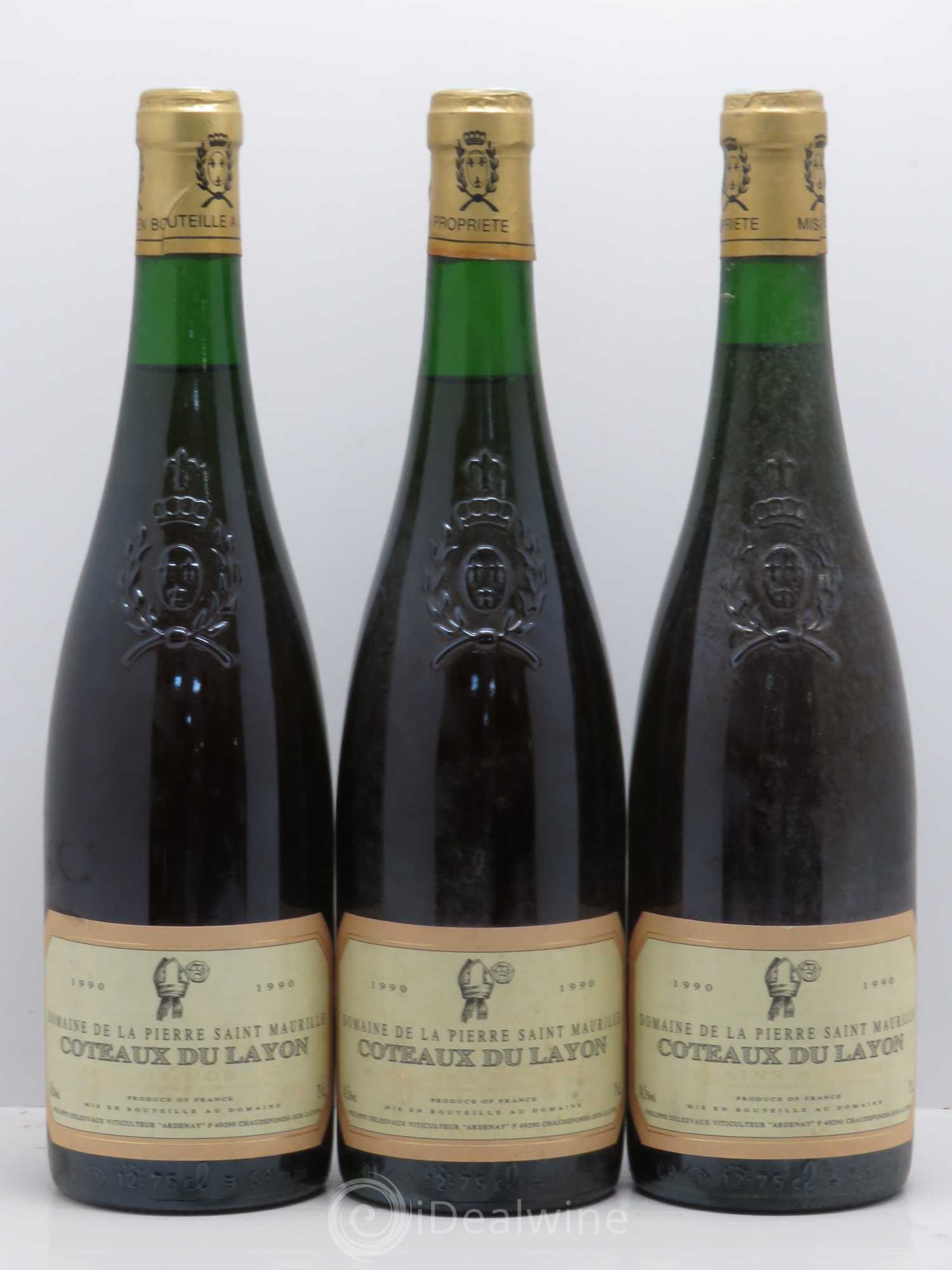 Coteaux du Layon Grains Nobles Domaine Pierre Saint Maurille Philippe Delesvaux 1990 - Lotto di 3 bottiglie - 0