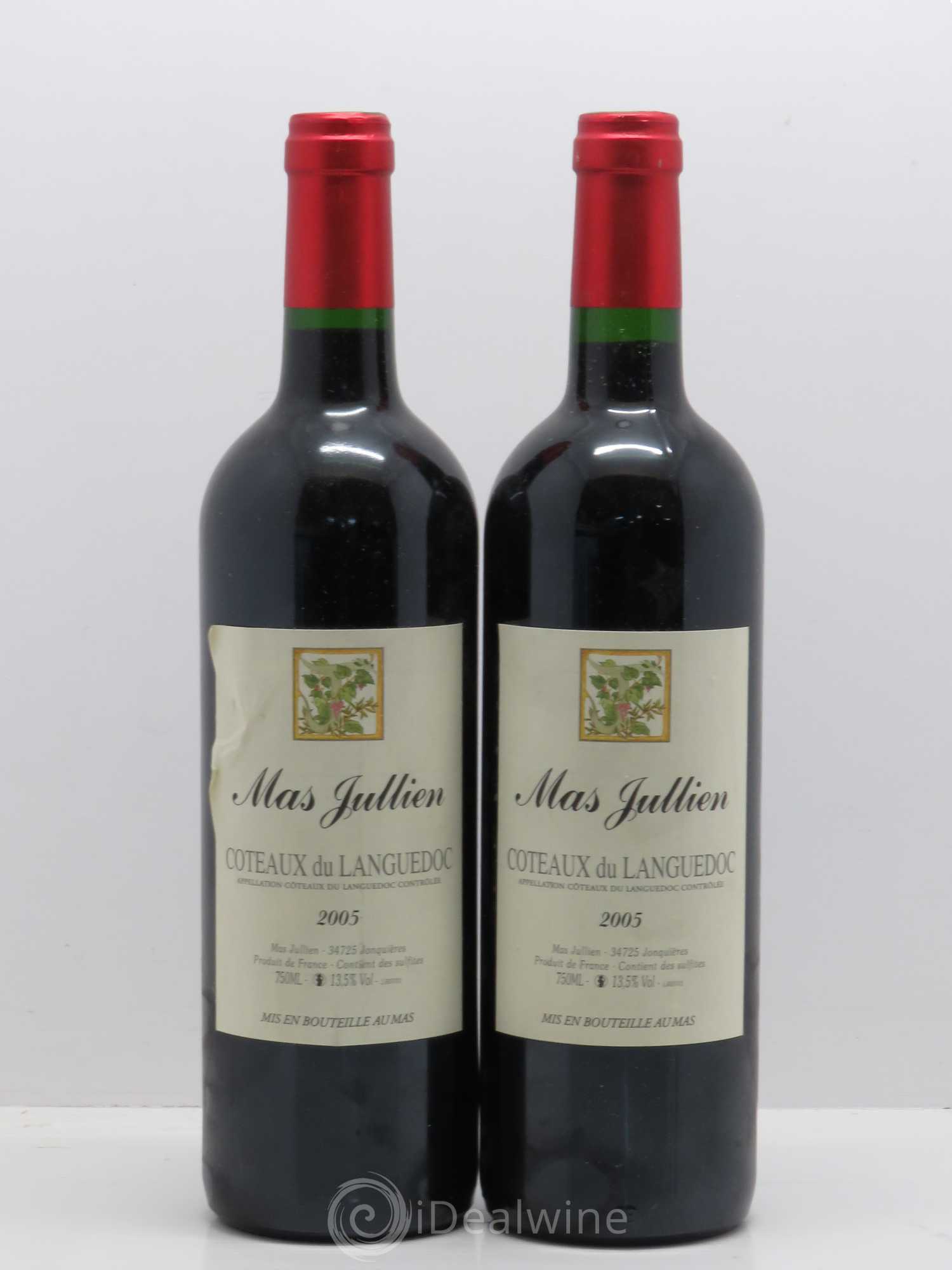 Terrasses du Larzac Mas Jullien Olivier Jullien 2005 - Lot de 2 bouteilles - 0