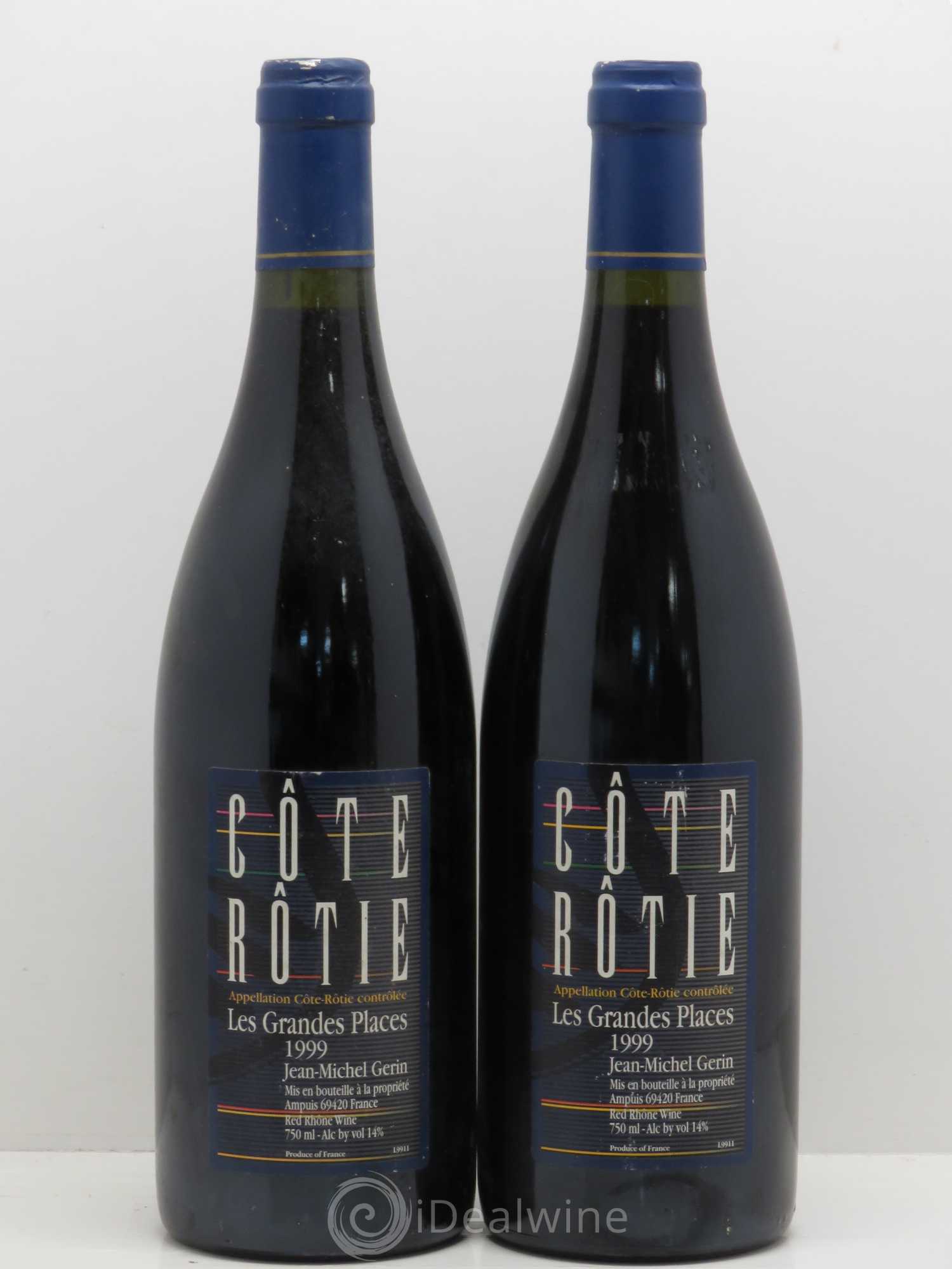 Côte-Rôtie Les Grandes Places Jean-Michel Gerin 1999 - Lot de 2 bouteilles - 0