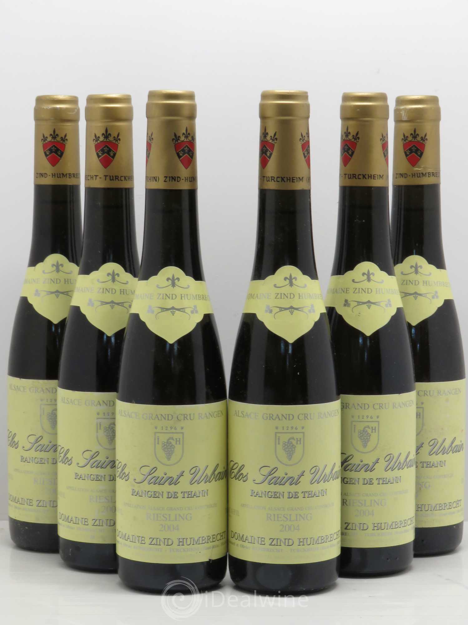 Alsace Riesling Grand Cru Rangen de Thann Clos Saint Urbain Zind-Humbrecht (Domaine) 2004 - Posten von 6 Demi-Flaschen - 0