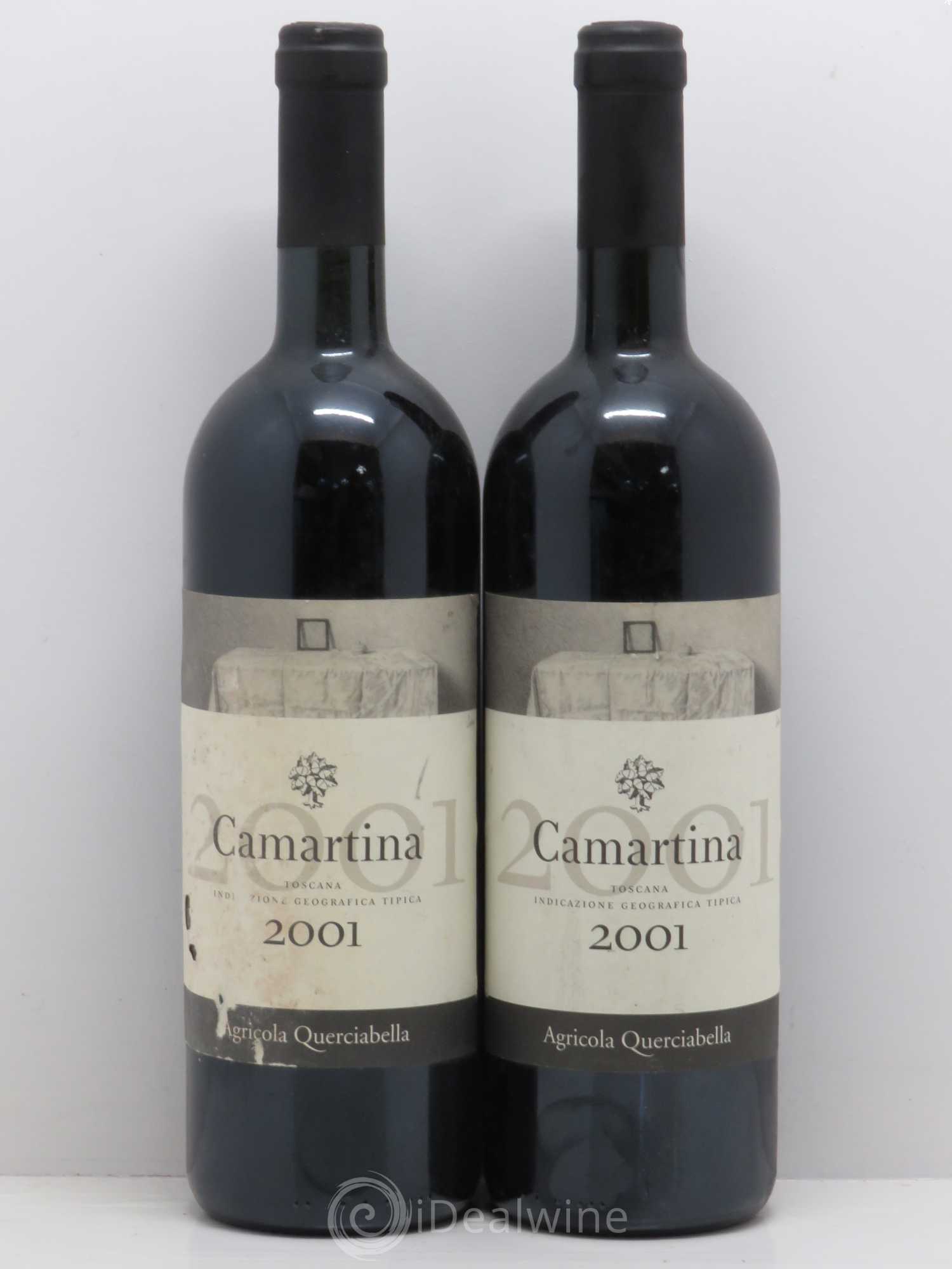 Toscana IGT Querciabella Camartina Sebastiano Castiglioni 2001 - Lot de 2 bouteilles - 0