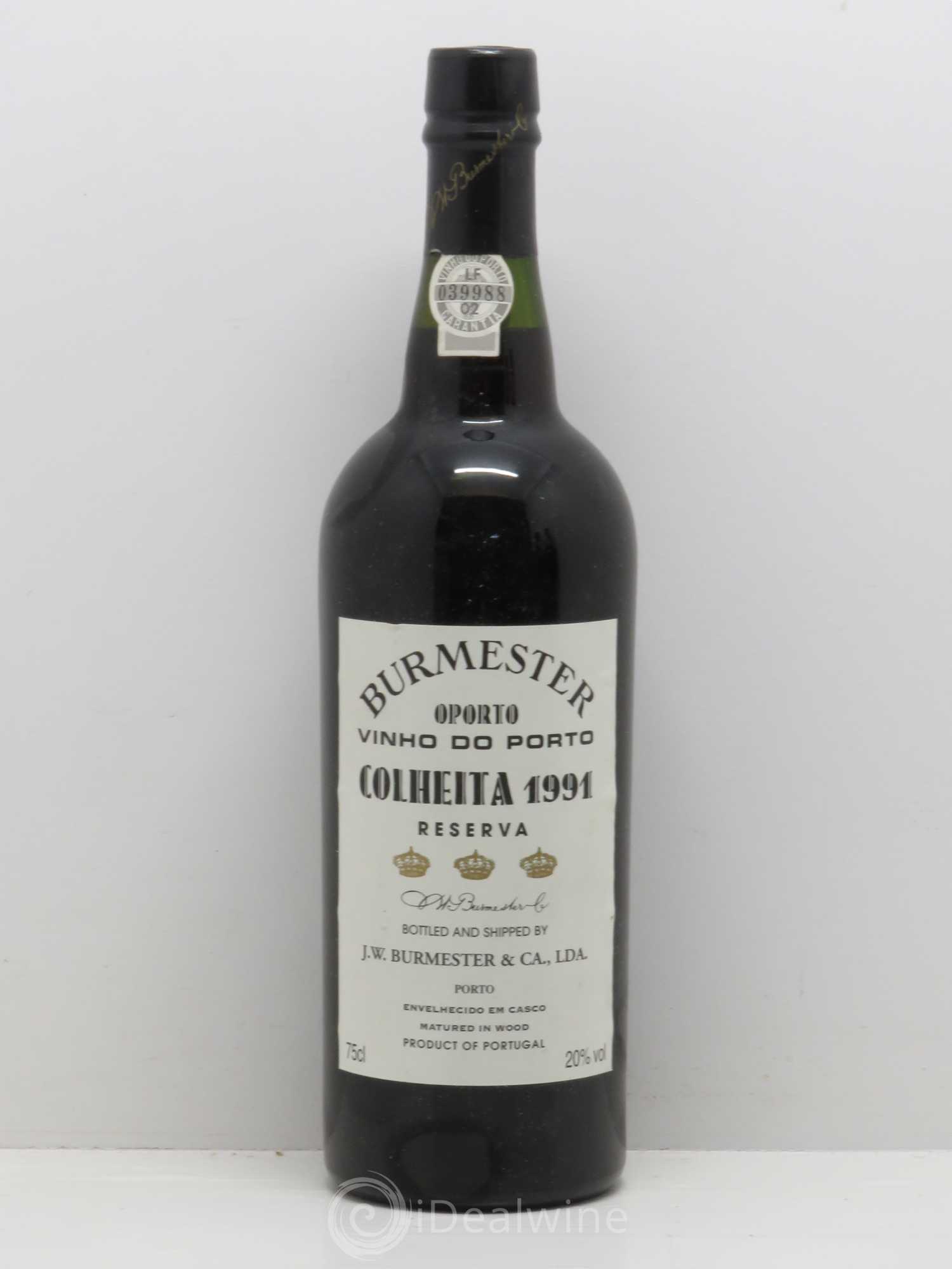 Porto Burmeister Colheita Port 1991 - Posten von 1 Flasche - 0