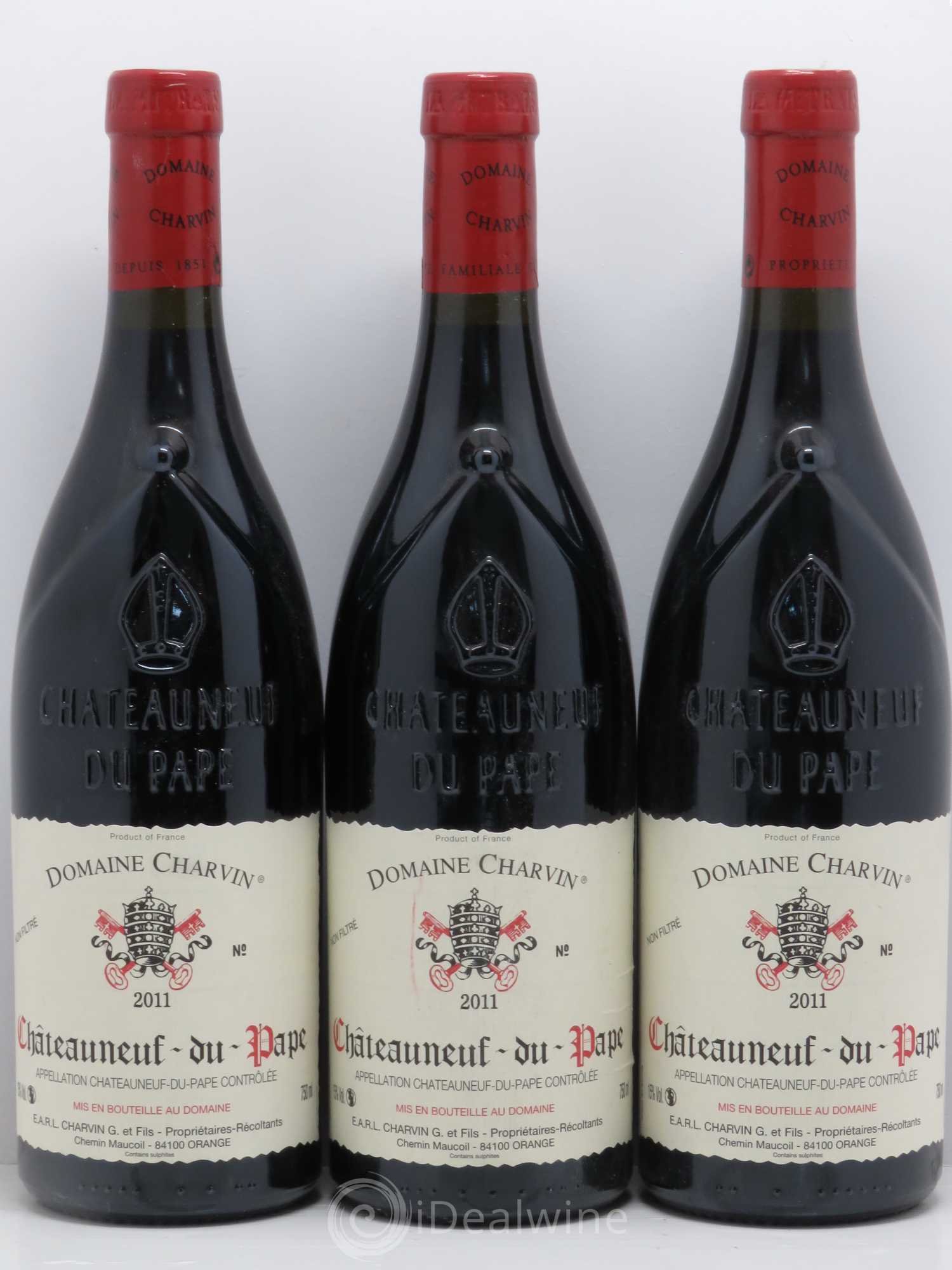 Châteauneuf-du-Pape Charvin (Domaine) 2011 - Lot de 3 bouteilles - 0