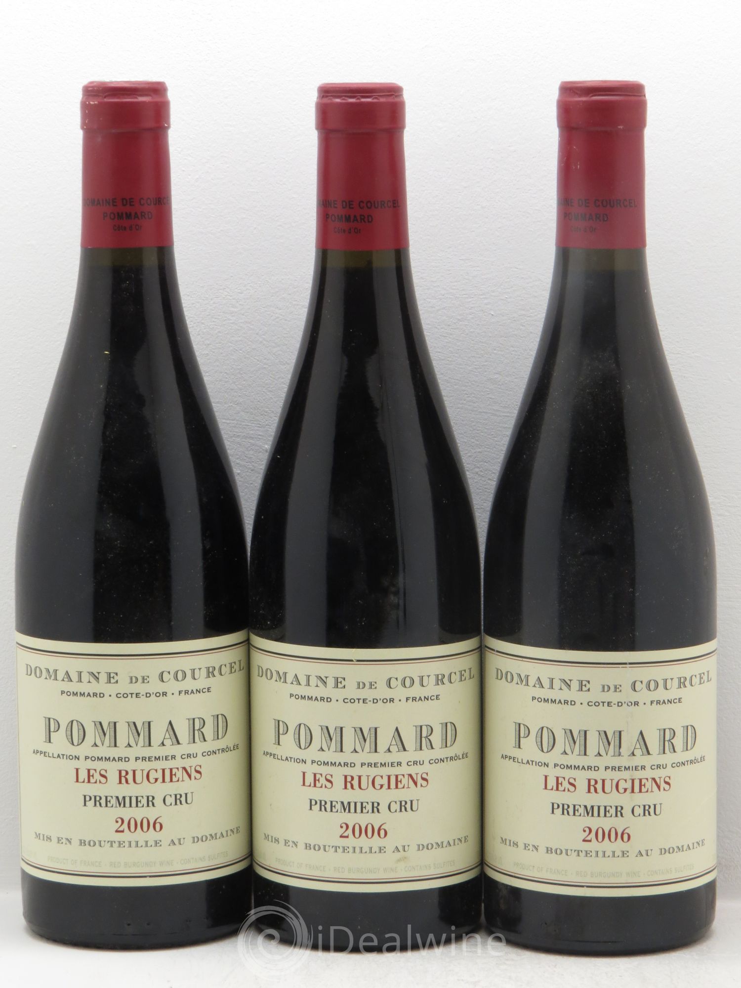 Pommard 1er Cru Les Rugiens de Courcel (Domaine) 2006 - Lot de 3 bouteilles - 0