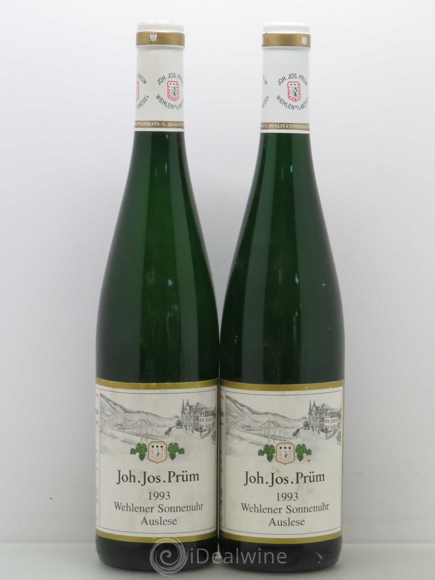Allemagne Mosel-Saar Joh Jos Prüm Wehlener Sonnenuhr Auslese 1993 - Posten von 2 Flaschen - 0