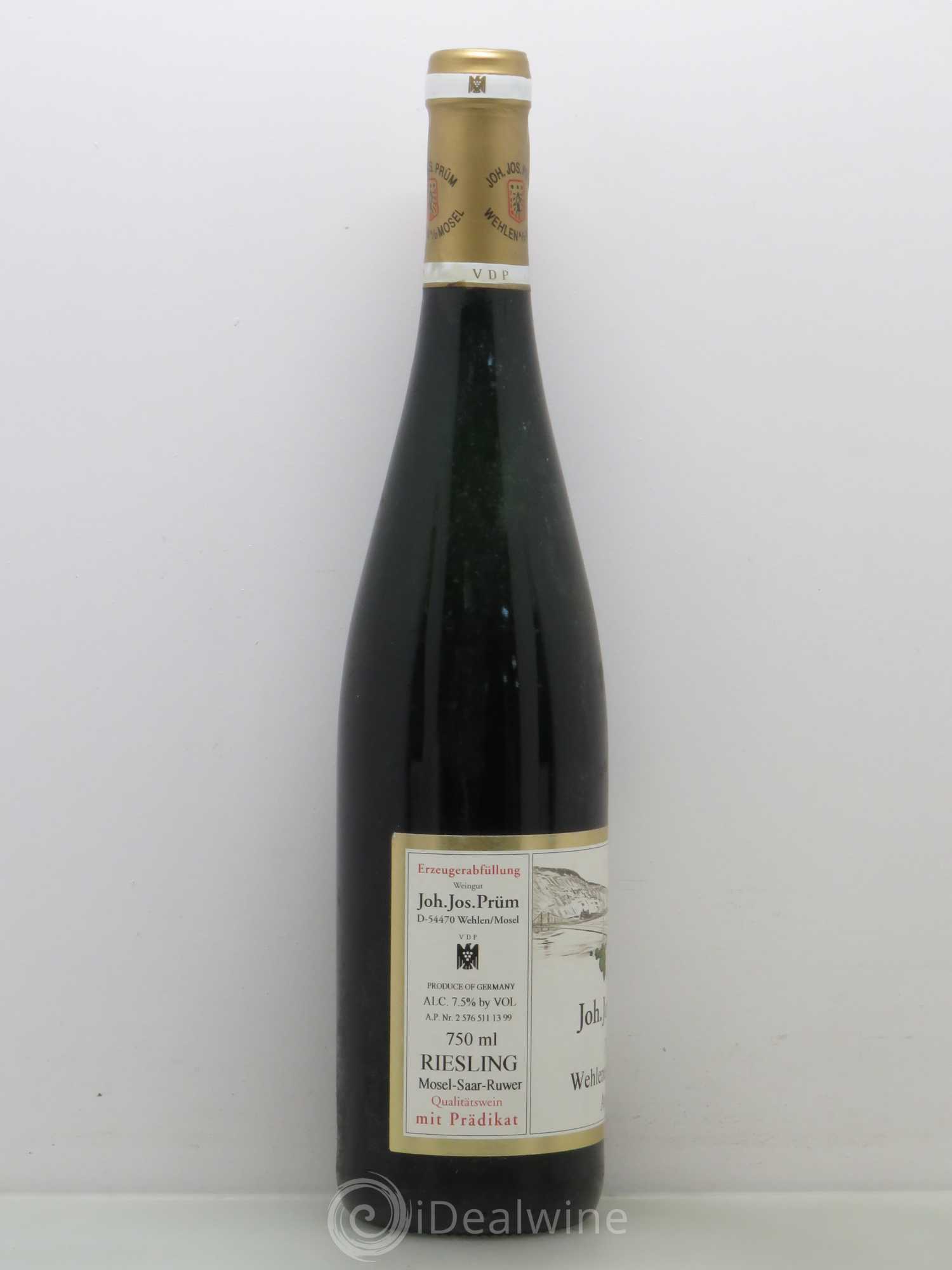Allemagne Mosel-Saar Joh Jos Prüm Wehlener Sonnenuhr Auslese Gold Capsule 1998 - Posten von 1 Flasche - 1