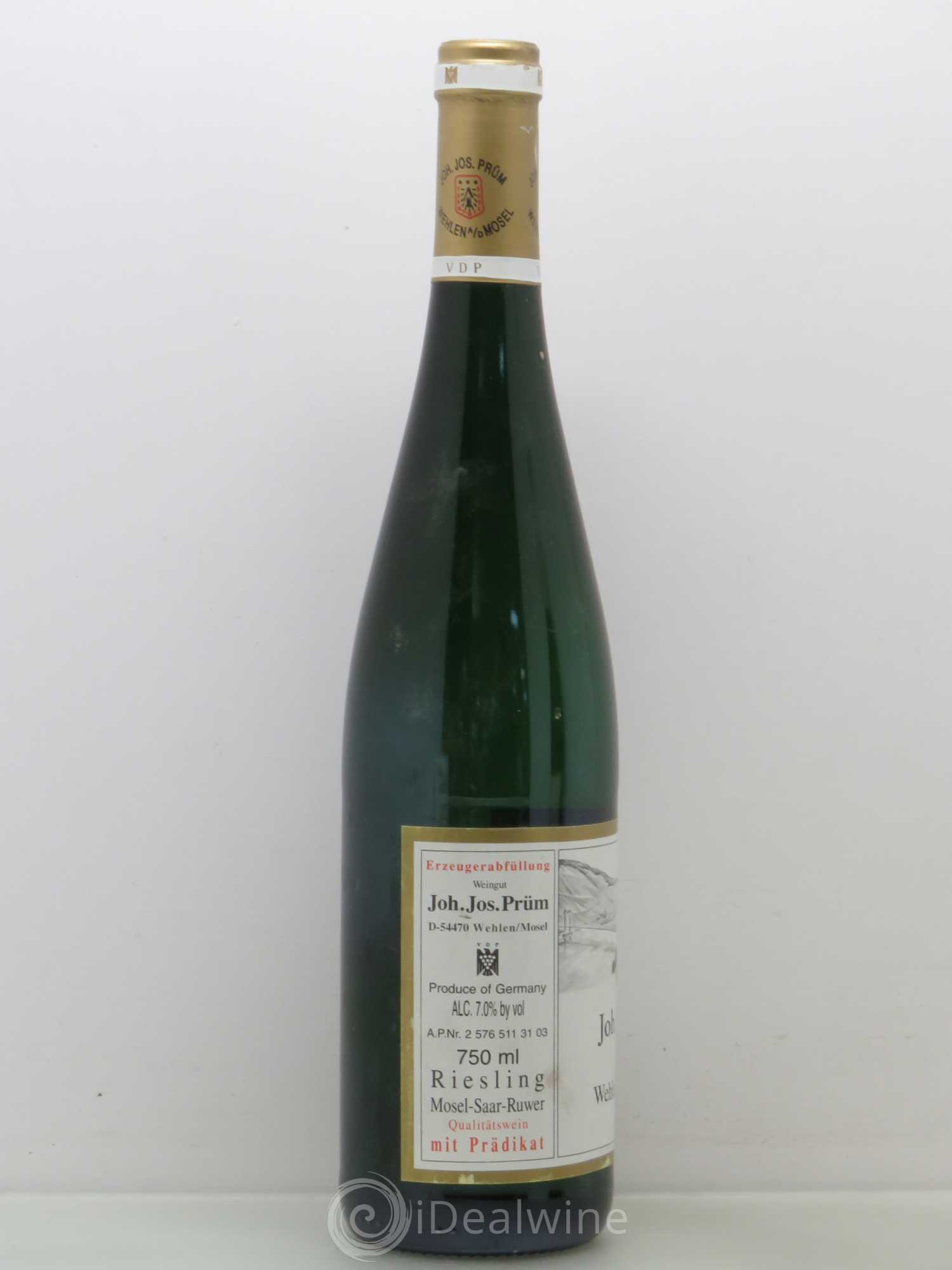 Allemagne Mosel-Saar Joh Jos Prüm Wehlener Sonnenuhr Auslese Gold Capsule 2002 - Posten von 1 Flasche - 1
