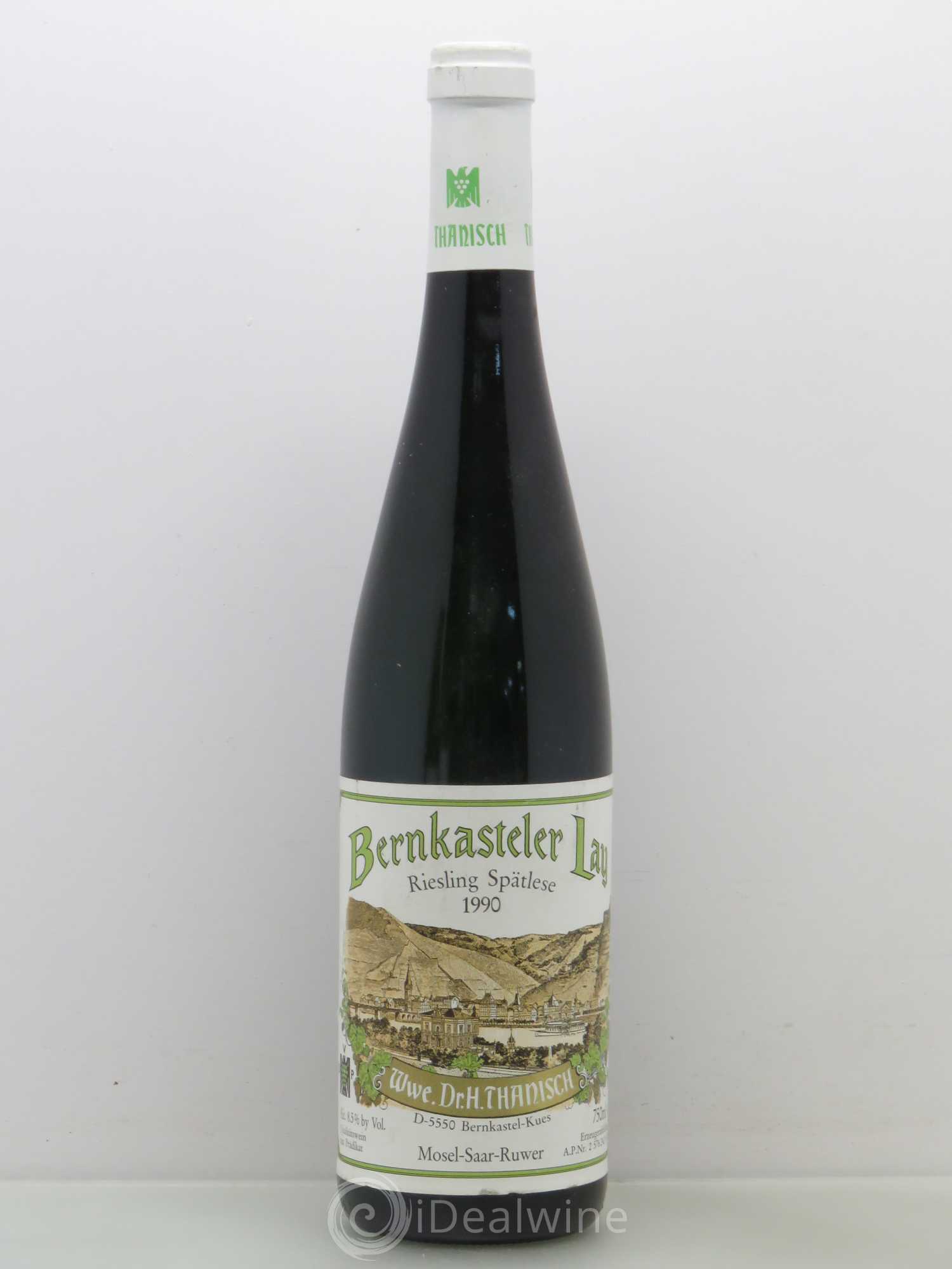 Allemagne Mosel-Saar Thanisch Bernkasteler Lay Spätlese 1990 - Posten von 1 Flasche - 0