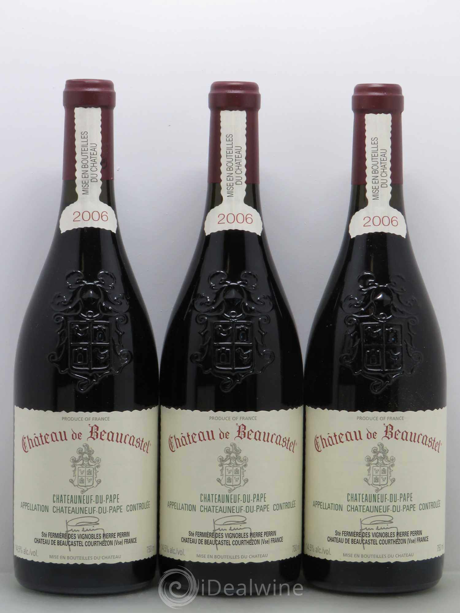 Châteauneuf-du-Pape Château de Beaucastel Famille Perrin 2006 - Lot de 6 bouteilles - 1