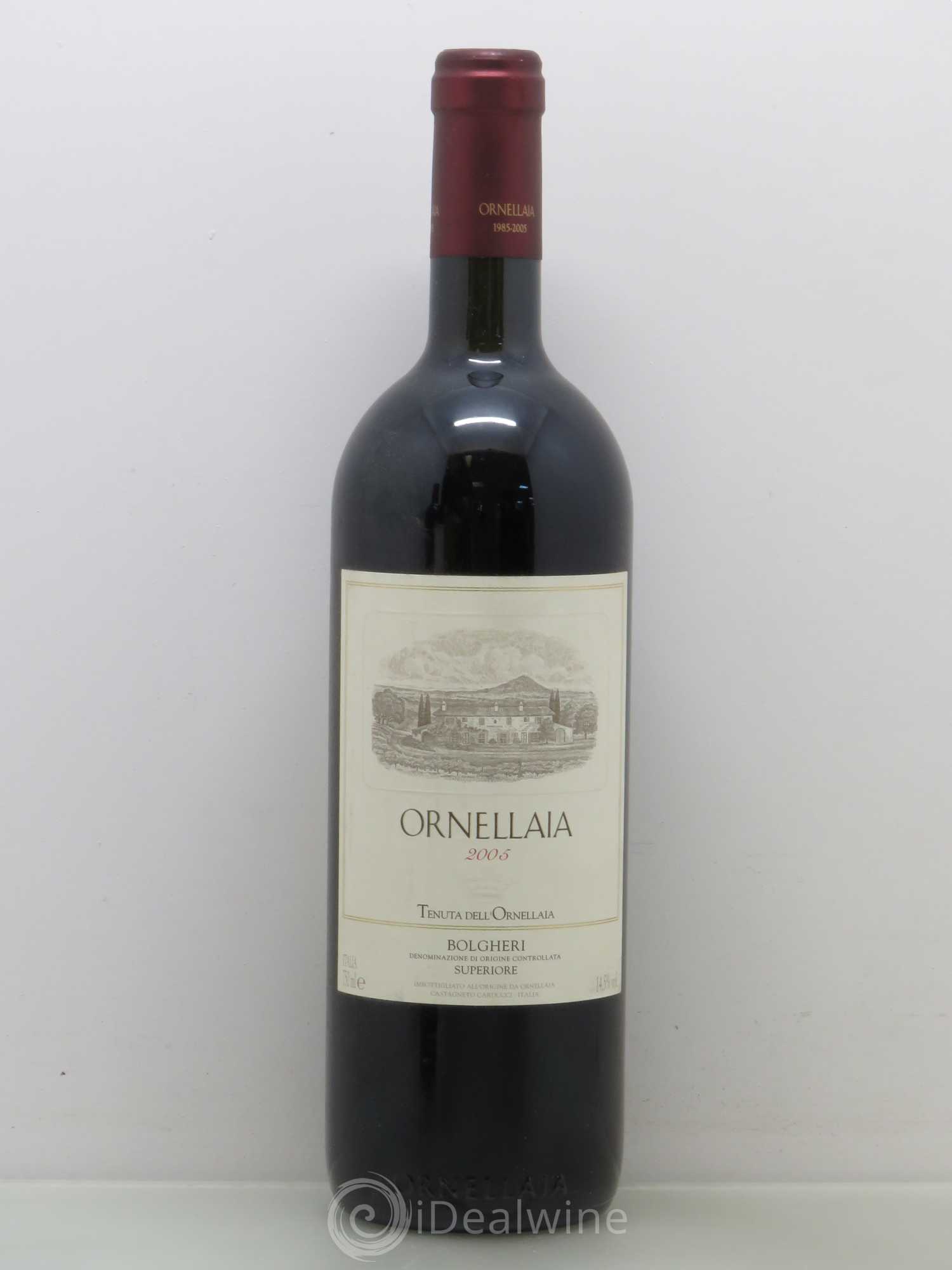 Bolgheri DOC Superiore Ornellaia Tenuta Dell'Ornellaia - Frescobaldi 2005 - Lot de 1 bouteille - 0
