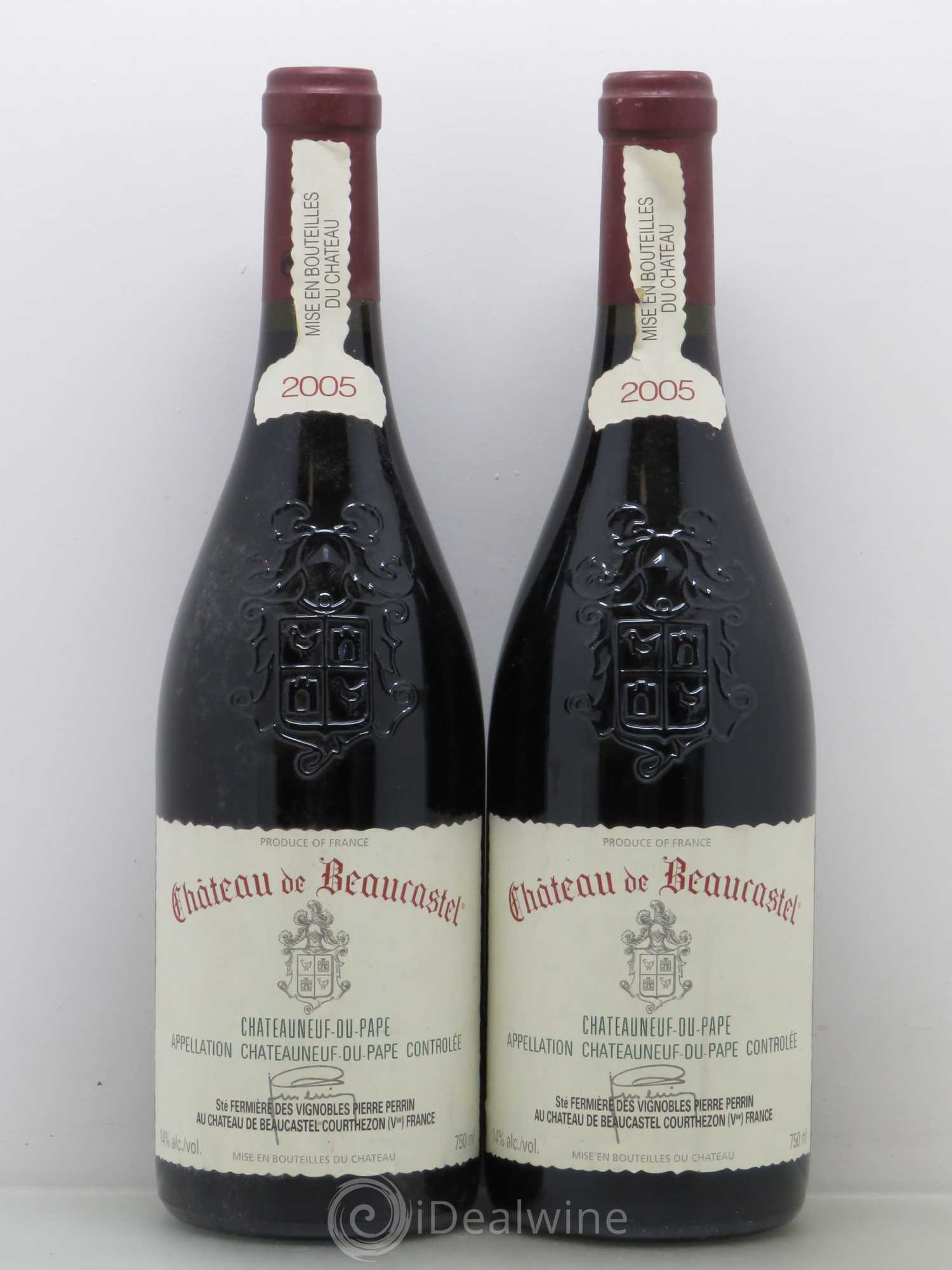 Châteauneuf-du-Pape Château de Beaucastel Famille Perrin 2005 - Lot de 2 bouteilles - 0