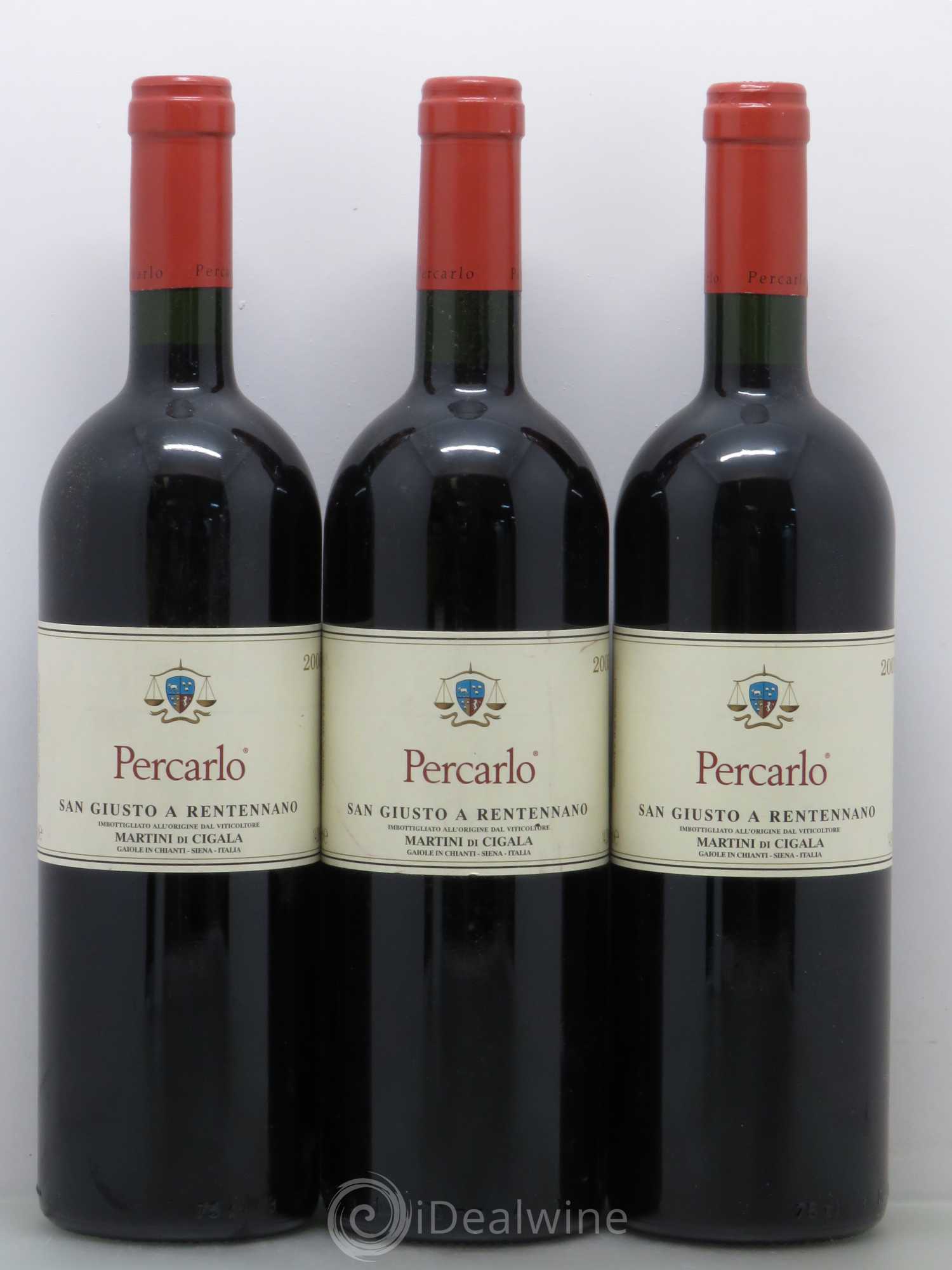 Italie Fattoria San Giusto a Rentennano Percarlo 2005 - Posten von 3 Flaschen - 0