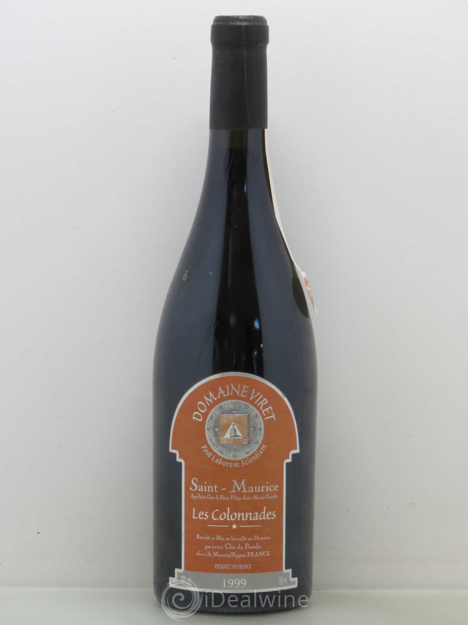 Côtes-du-Rhône Villages Saint-Maurice Les Colonnades Domaine Viret 1999 - Posten von 1 Flasche - 0