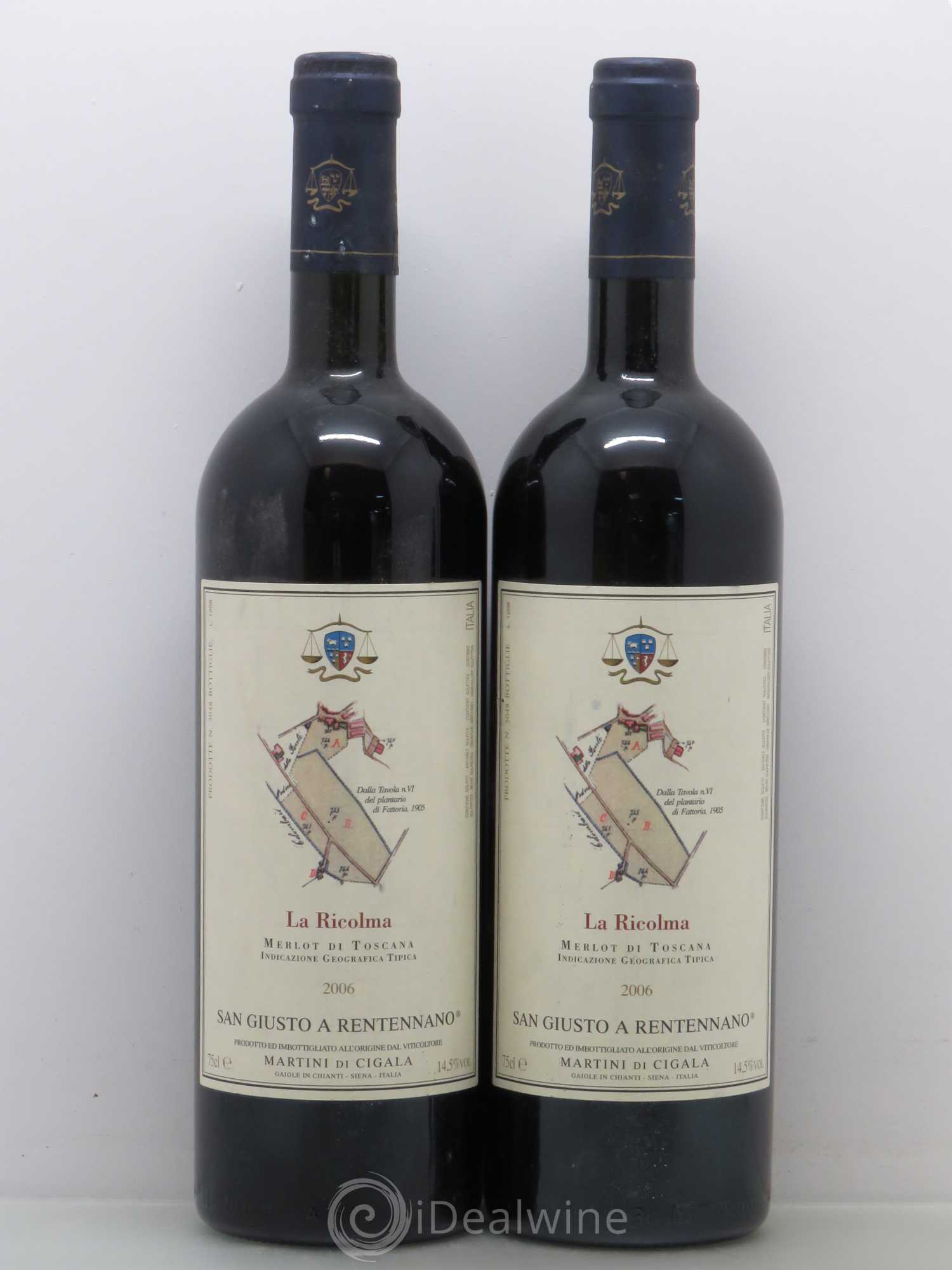 Italie Fattoria San Giusto a Rentennano La Ricolma 2006 - Posten von 2 Flaschen - 0