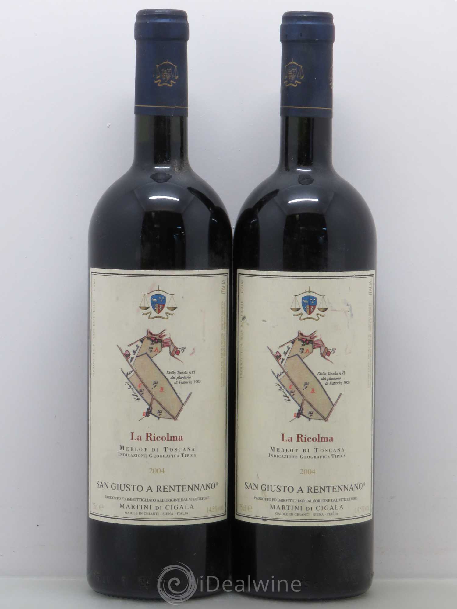 Italie Fattoria San Giusto a Rentennano La Ricolma 2004 - Posten von 2 Flaschen - 0