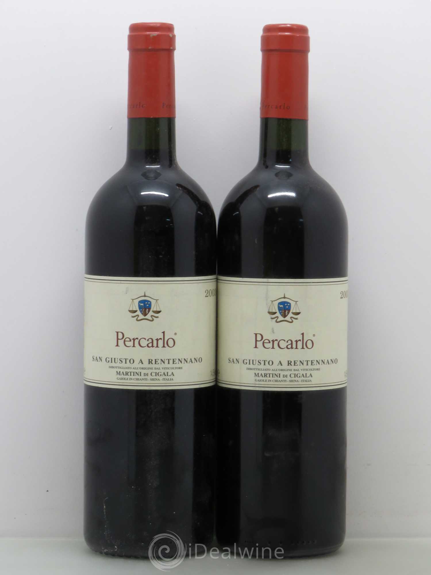 Italie Fattoria San Giusto a Rentennano Percarlo 2003 - Posten von 2 Flaschen - 0