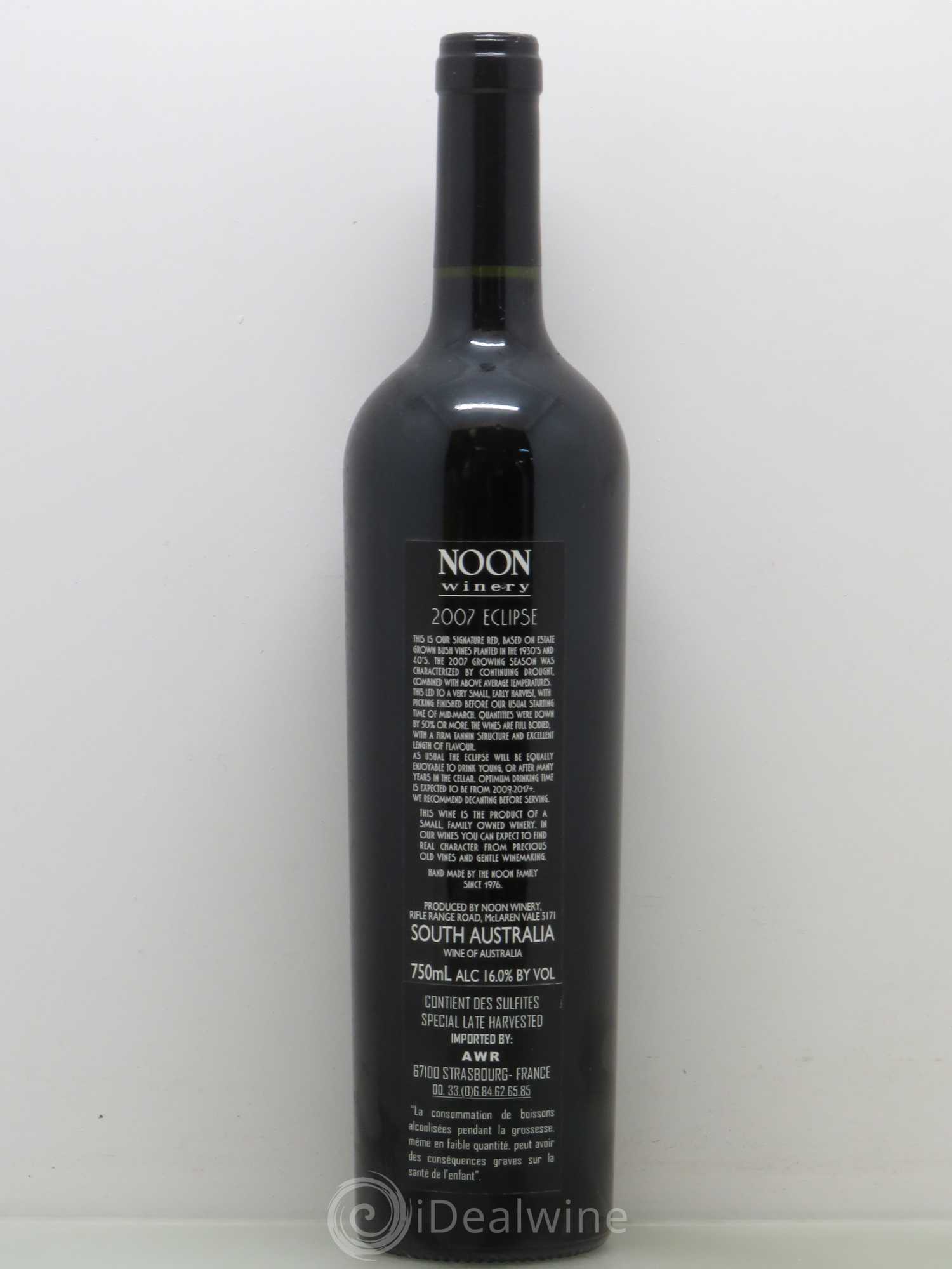 Australie Noon Eclipse South Australia 2007 - Posten von 1 Flasche - 1
