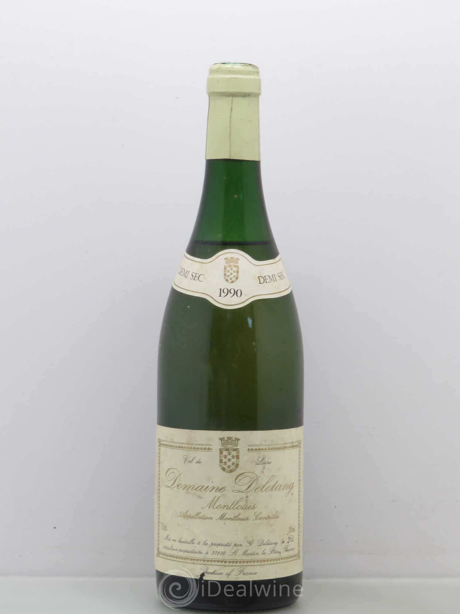 Montlouis-sur-Loire Domaine Deletang Montlouis Demi-Sec 1990 - Posten von 1 Flasche - 0