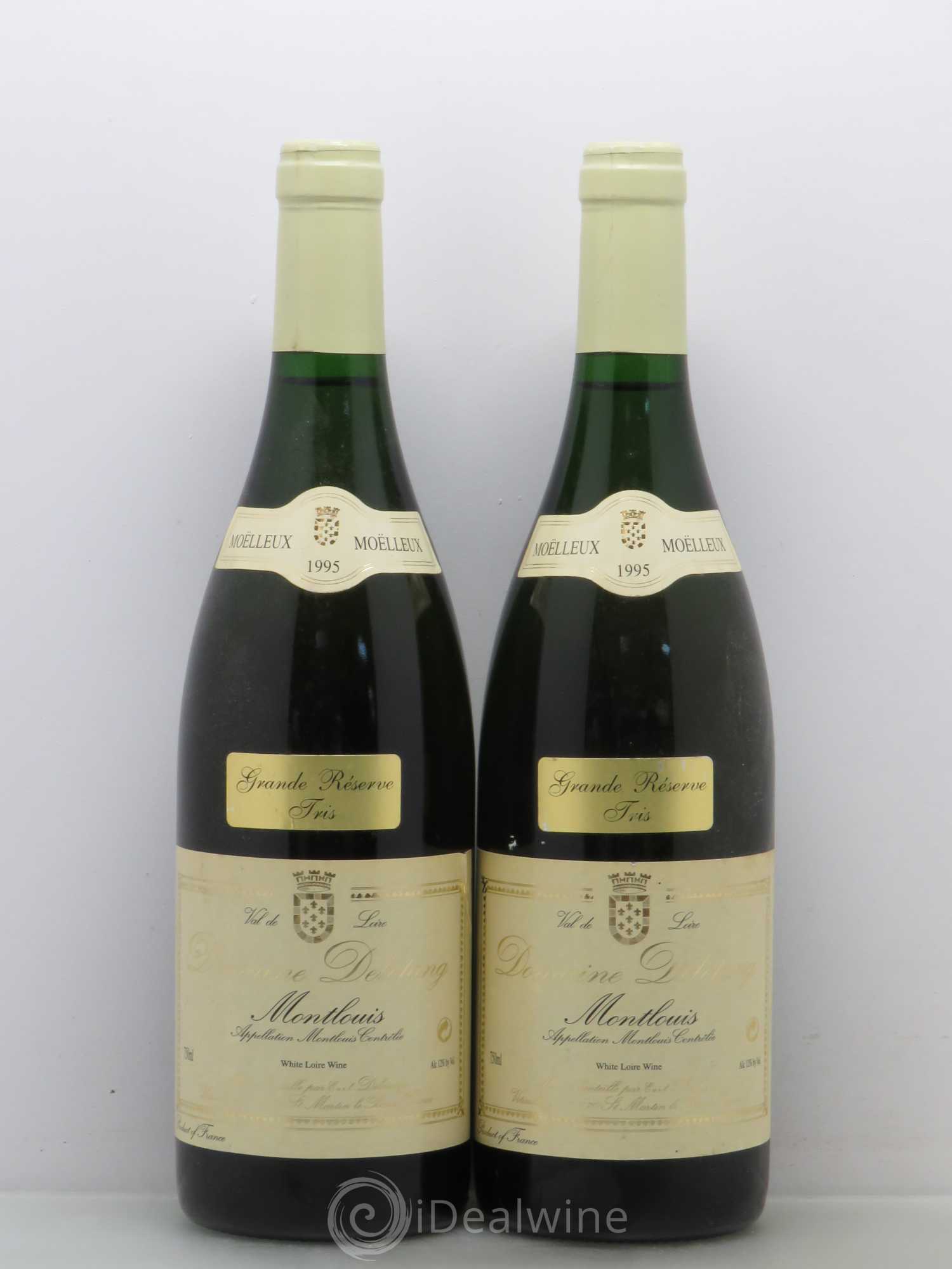 Montlouis-sur-Loire Domaine Deletang Grande Reserve Tris (sans prix de réserve) 1995 - Lotto di 2 bottiglie - 0