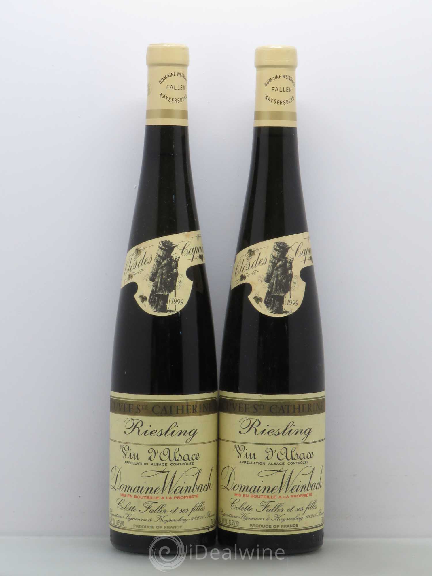 Alsace Riesling Cuvée Sainte-Catherine Weinbach (Domaine) 1999 - Lot de 2 bouteilles - 0