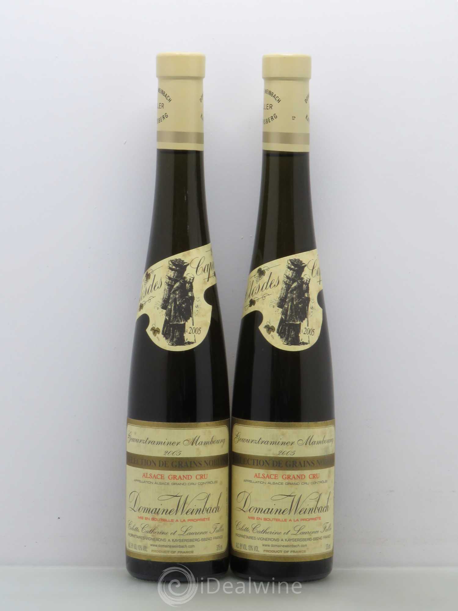 Alsace Gewurztraminer Mambourg Sélection de Grains Nobles Grand Cru Weinbach (Domaine) (ohne Mindestpreis) 2005 - Posten von 2 Demi-Flaschen - 0