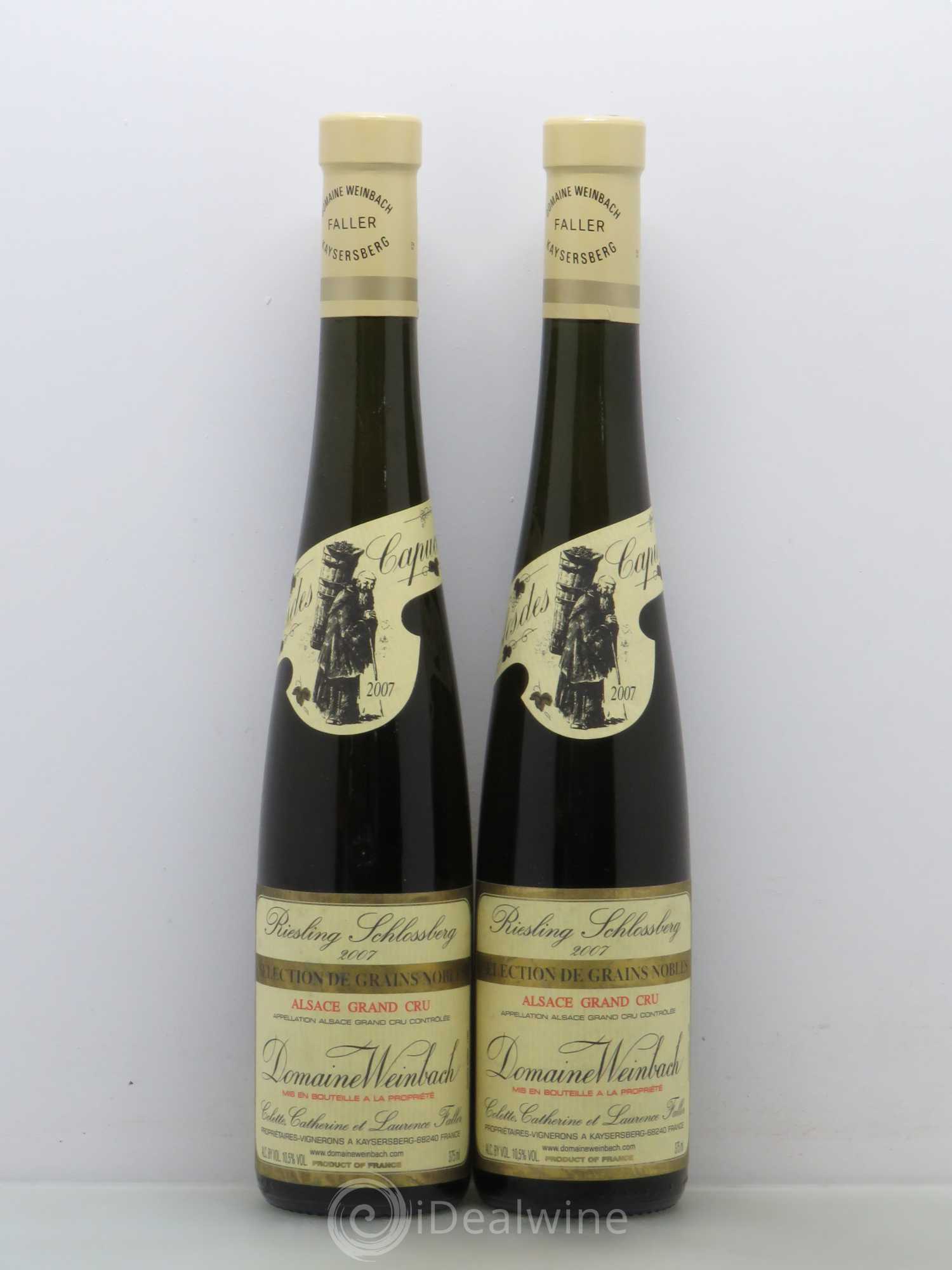 Alsace Grand Cru Schlossberg Riesling Weinbach (Domaine) Selection De Grains Nobles 2007 - Posten von 2 Demi-Flaschen - 0