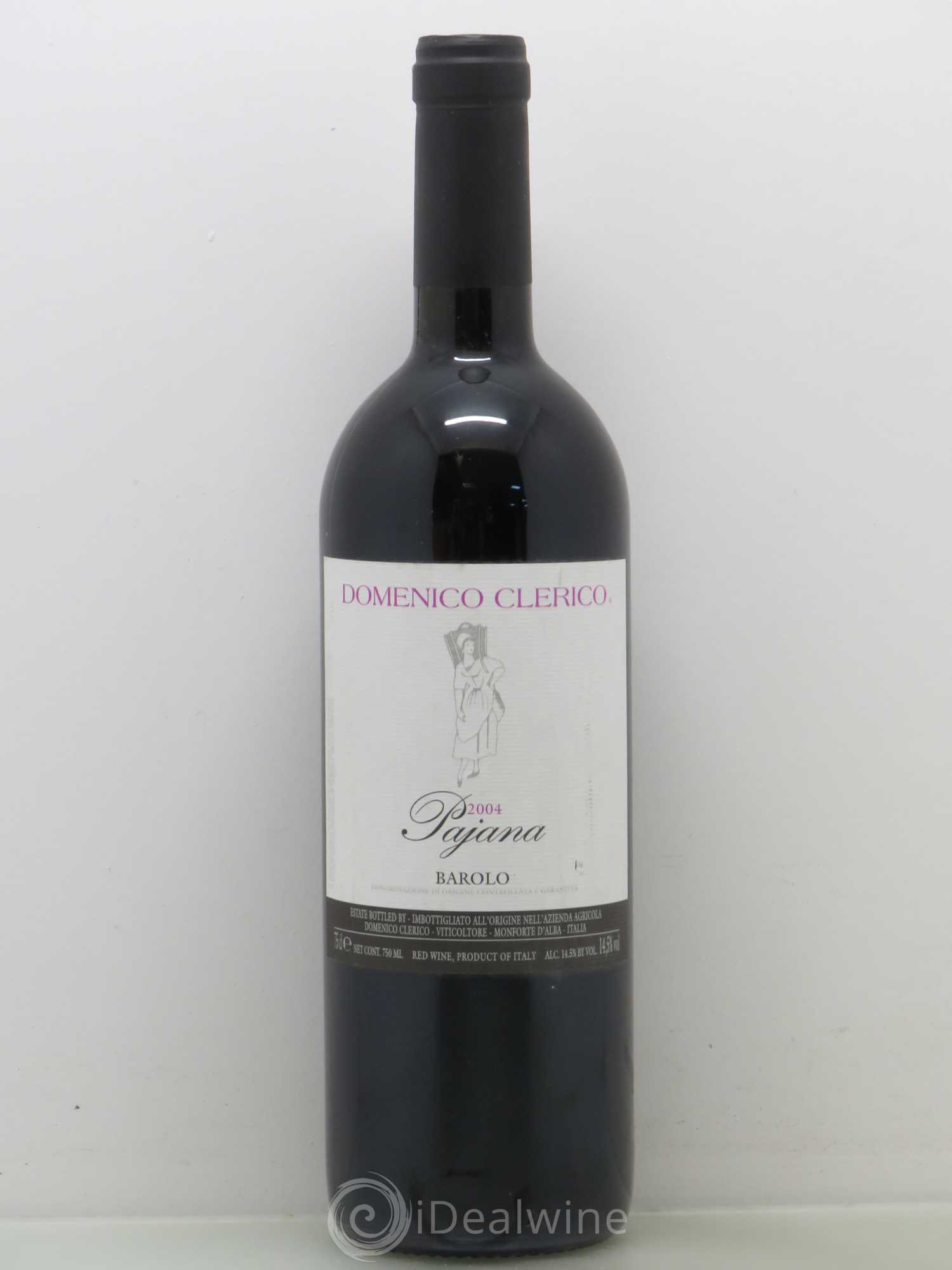 Barolo DOCG Pajana Domenico Clerico 2004 - Lot de 1 bouteille - 0