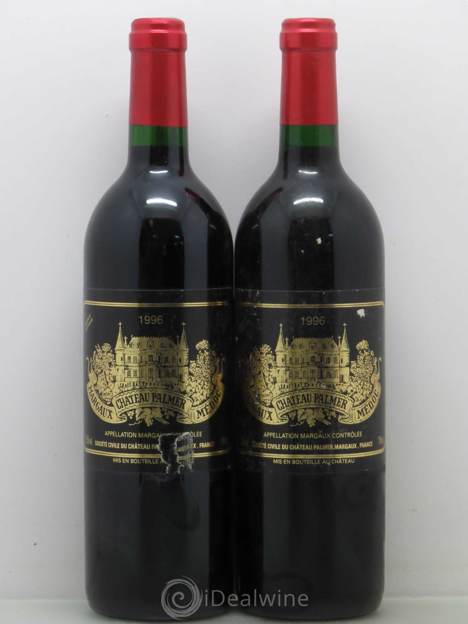 Château Palmer 3ème Grand Cru Classé 1996 - Lot de 2 bouteilles - 0