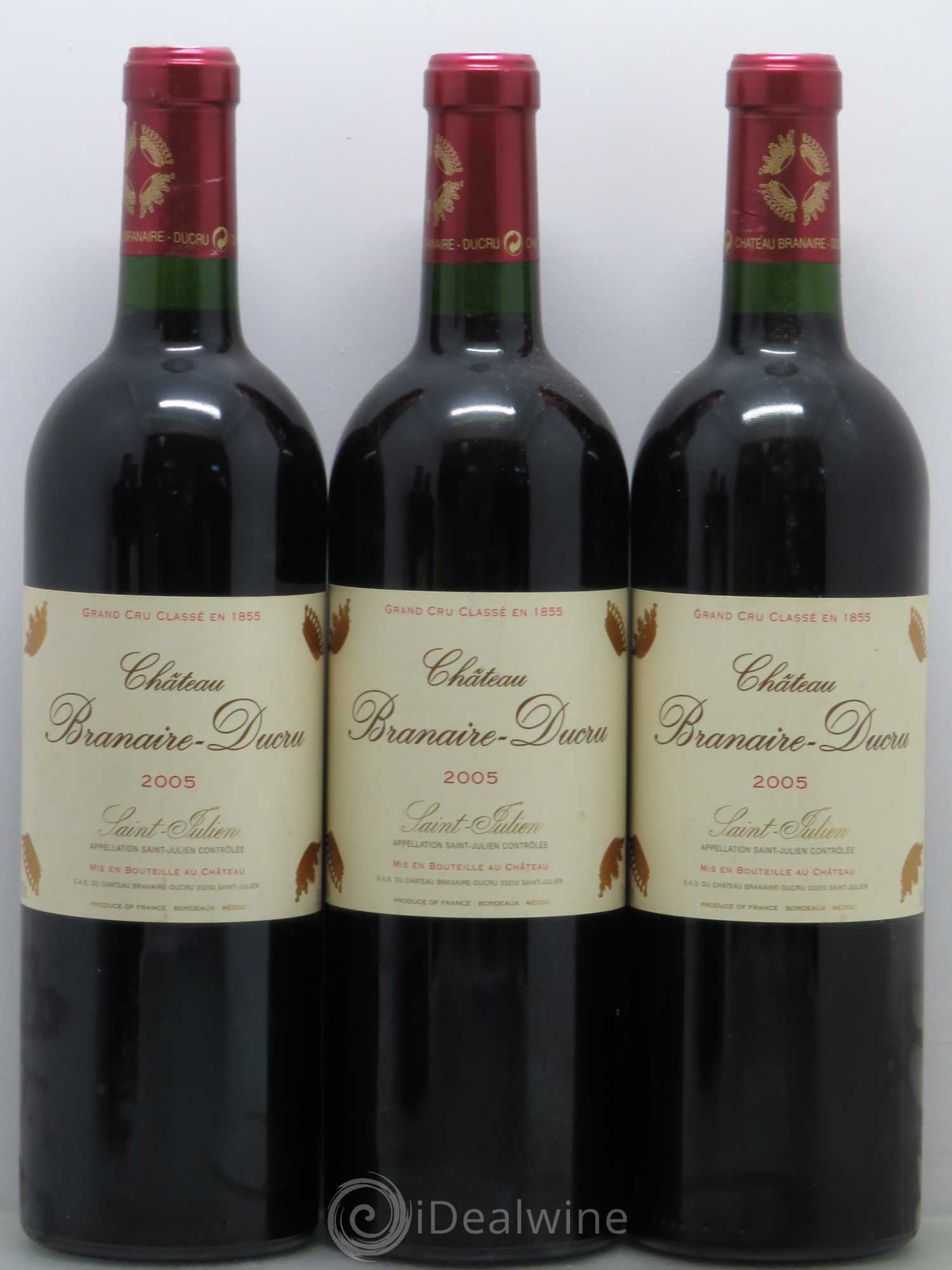 Château Branaire Ducru 4ème Grand Cru Classé 2005 - Lot de 5 bouteilles - 1