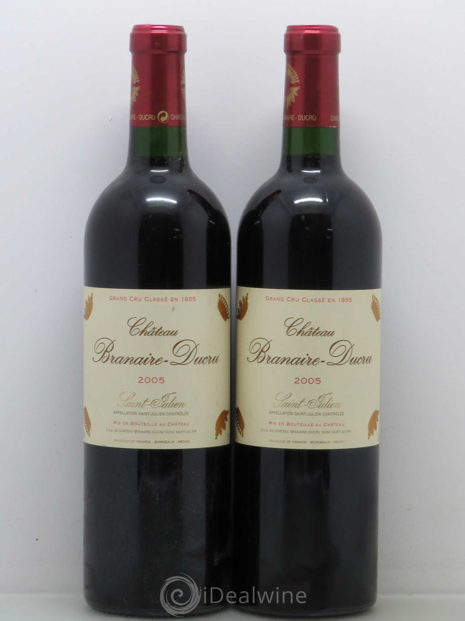 Château Branaire Ducru 4ème Grand Cru Classé 2005 - Lot de 5 bouteilles - 2