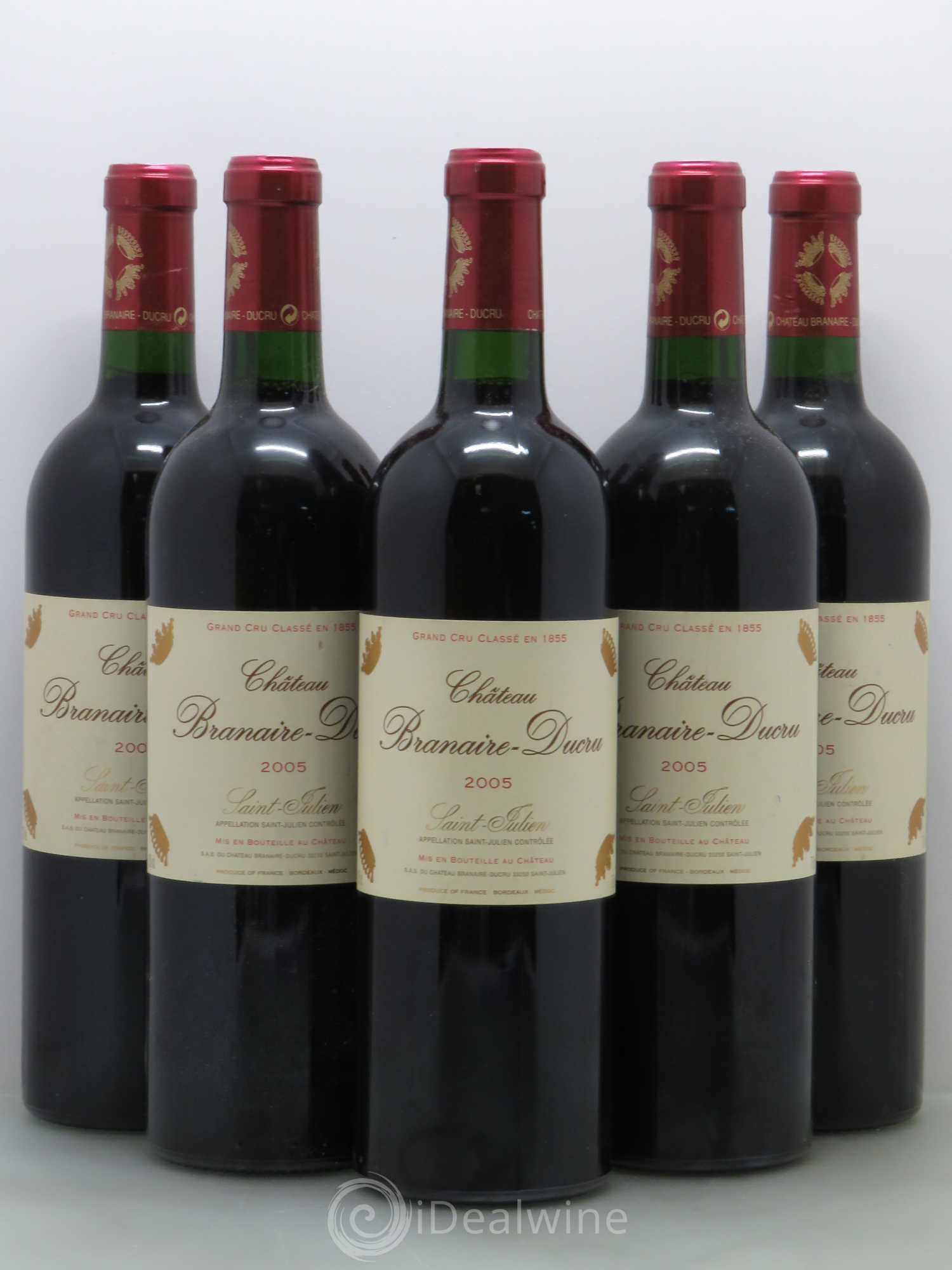 Château Branaire Ducru 4ème Grand Cru Classé 2005 - Lot de 5 bouteilles - 0